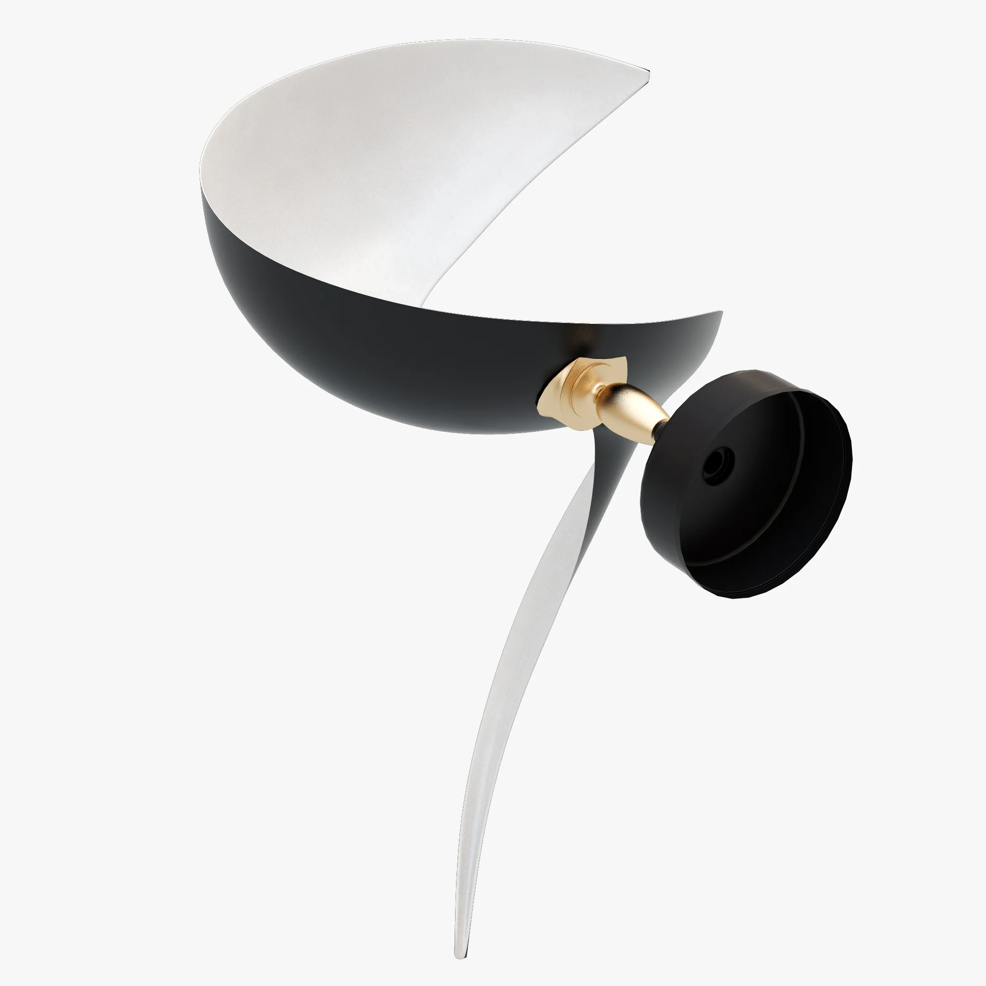 Serge Mouille Flame Sconces MSC FLA — 3D model preview 1