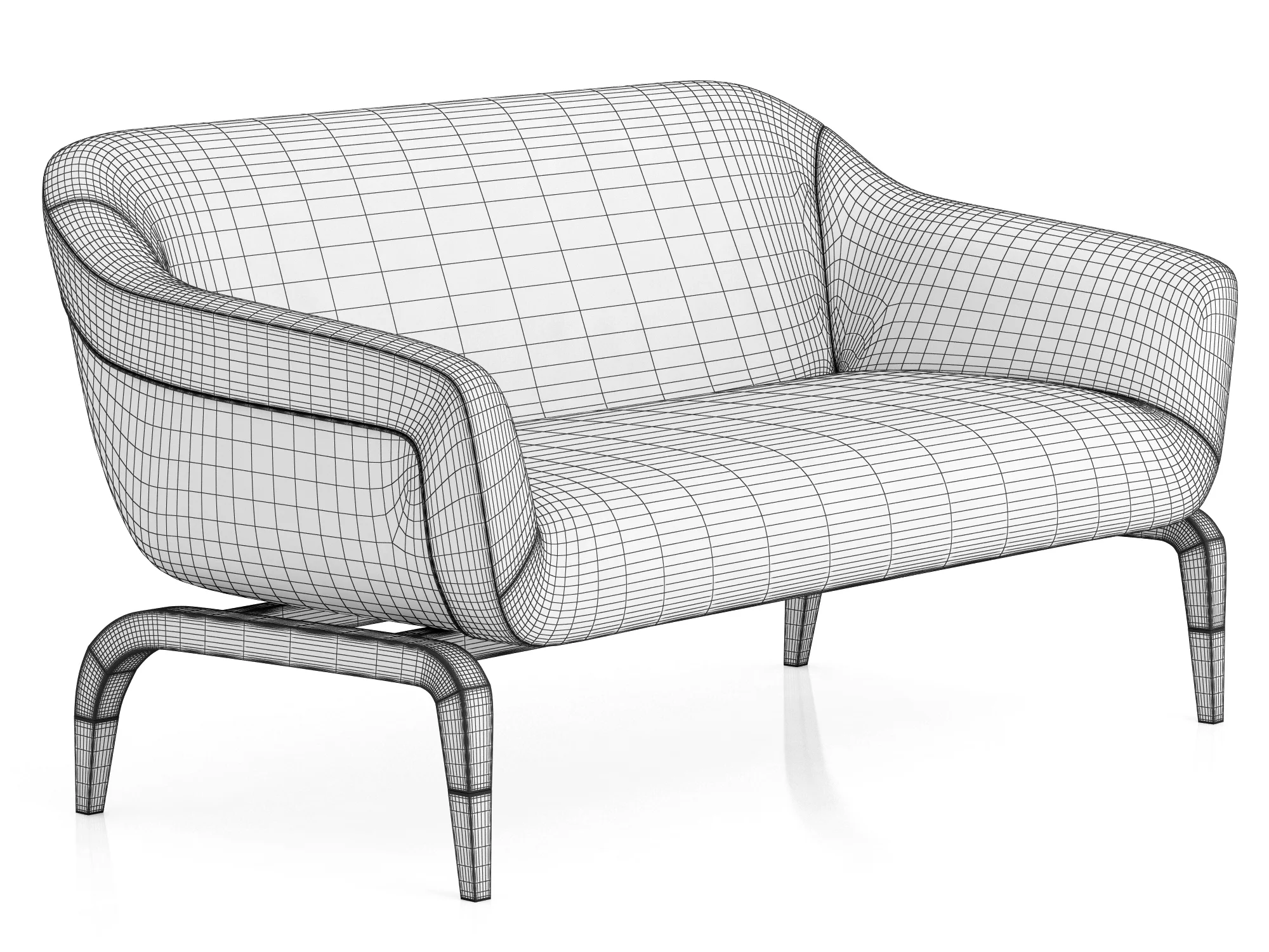 Smania Figi Sofa — 3D model preview 9