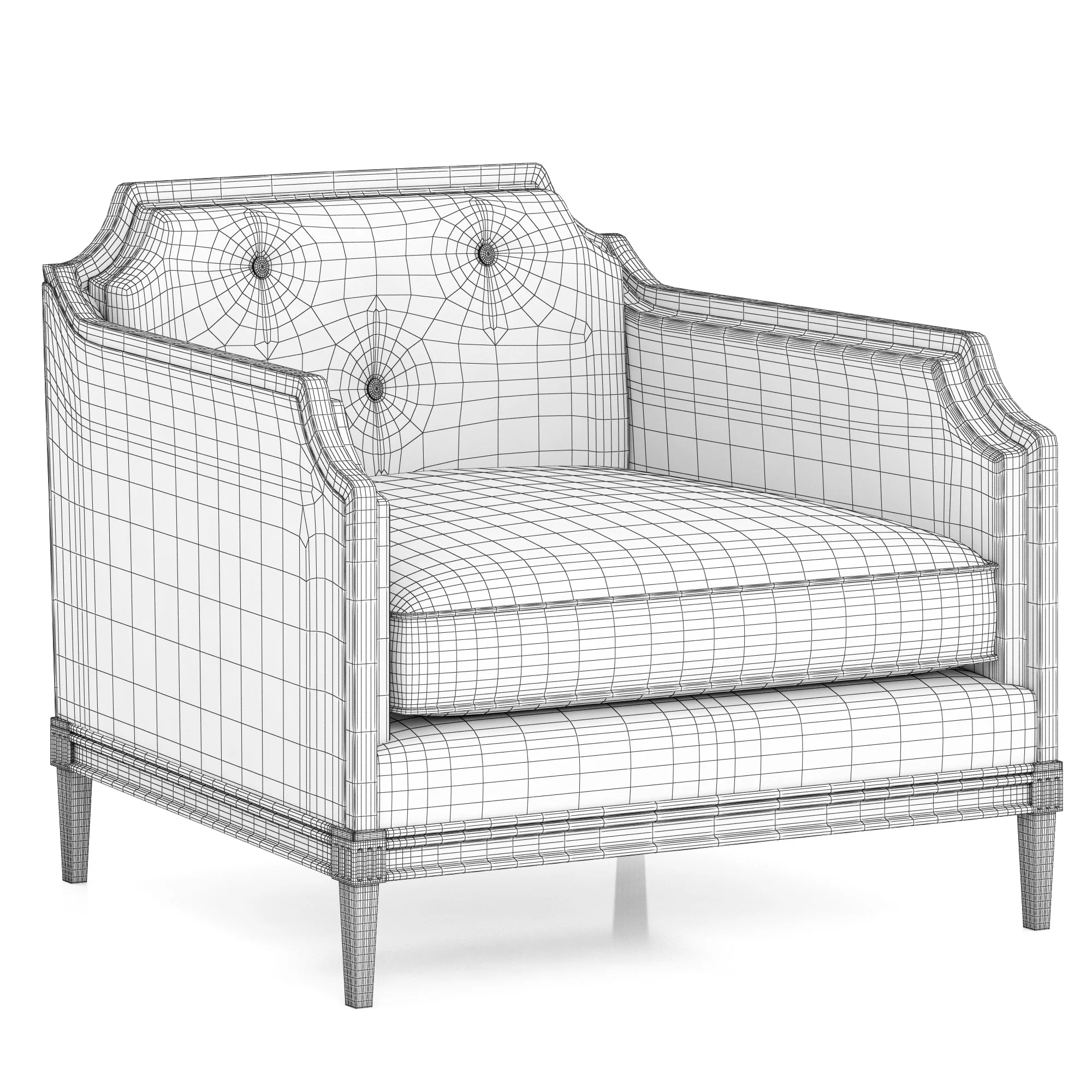 Caracole Frame Of Reference Chair — 3D model preview 1