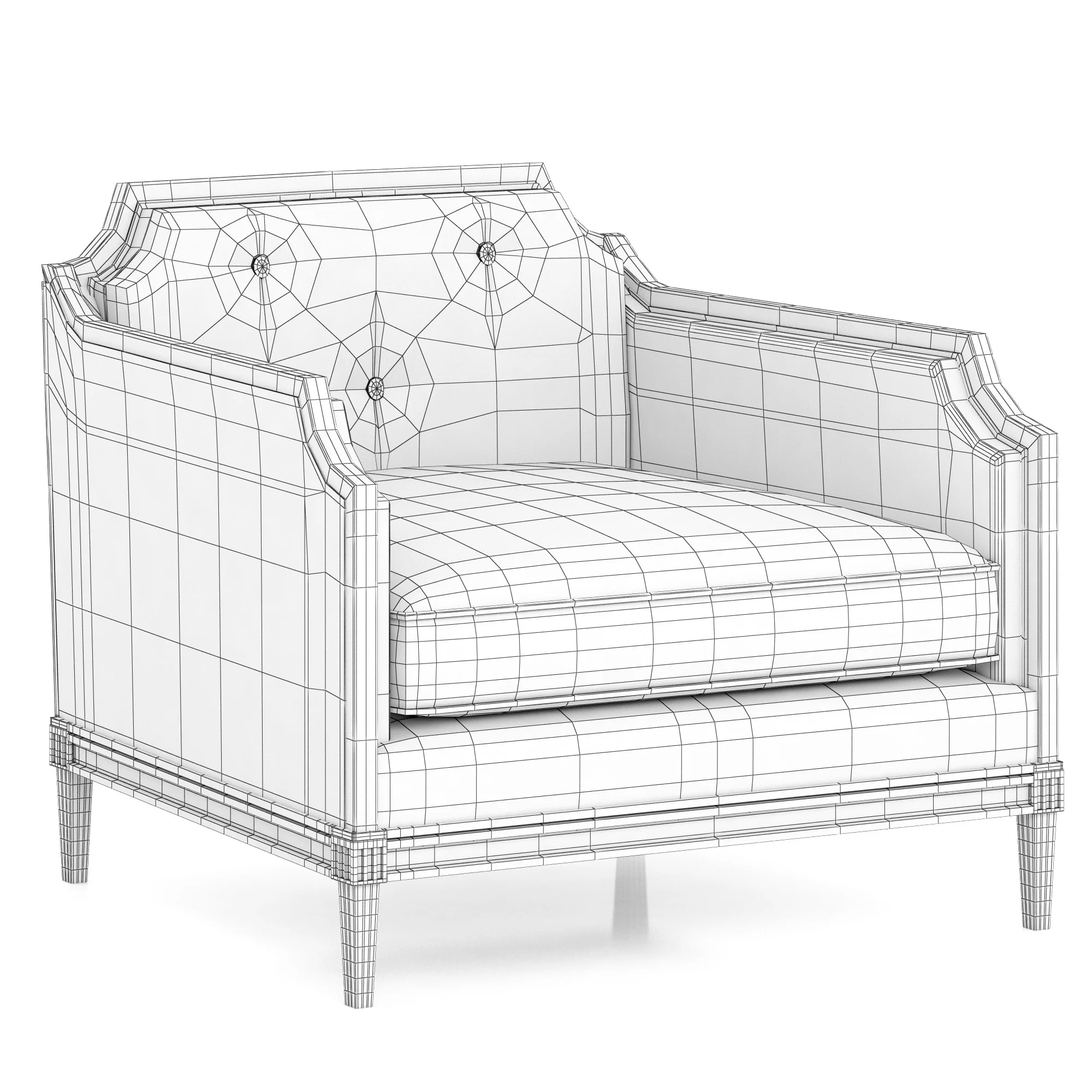 Caracole Frame Of Reference Chair — 3D model preview 2