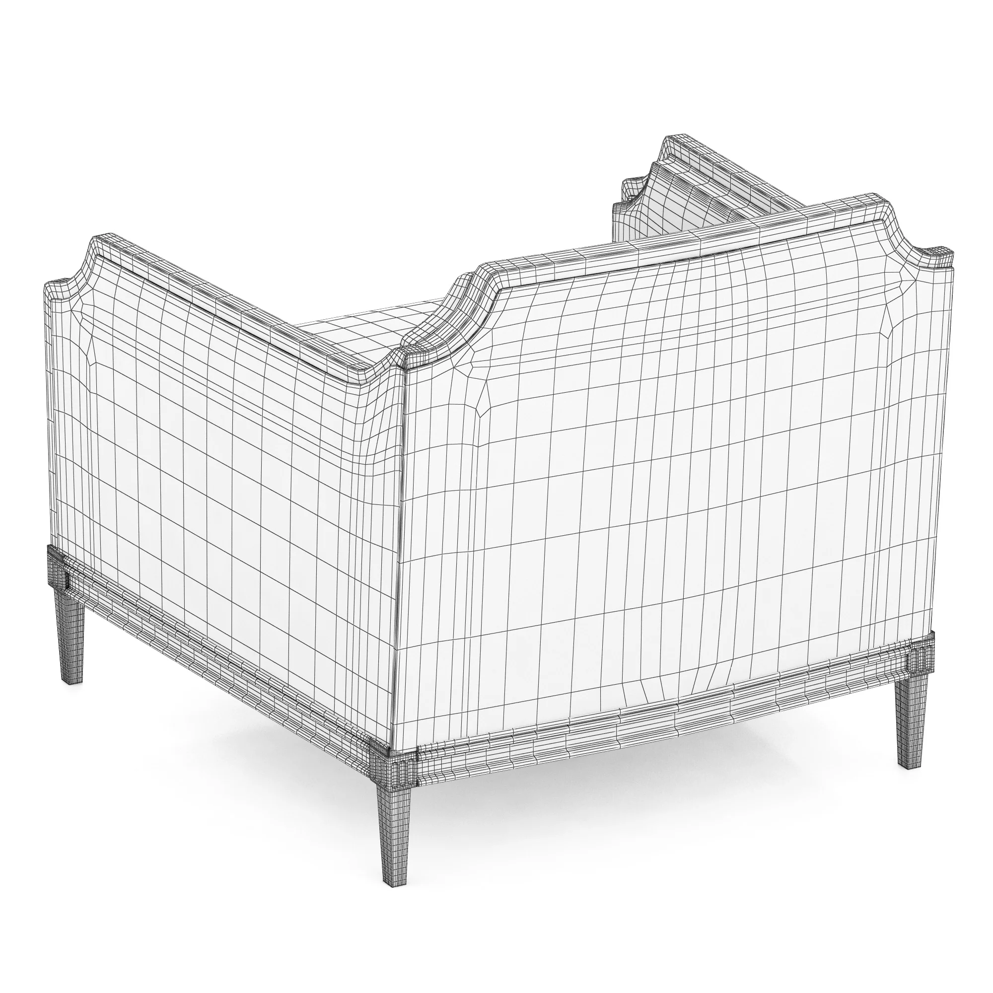 Caracole Frame Of Reference Chair — 3D model preview 7