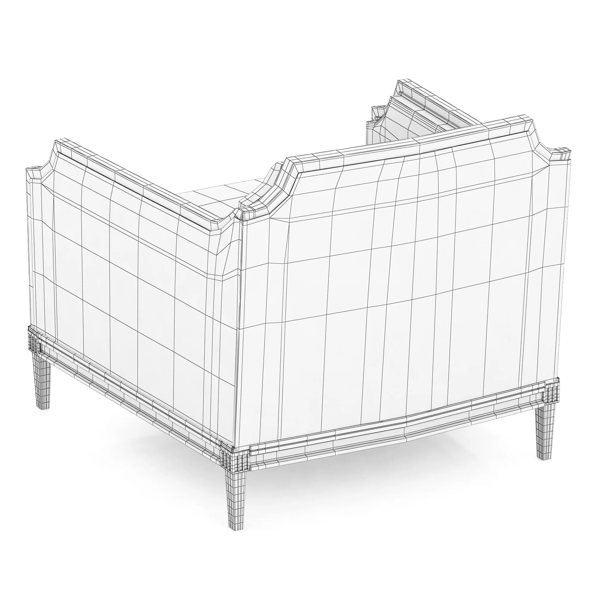Caracole Frame Of Reference Chair — 3D model preview 8