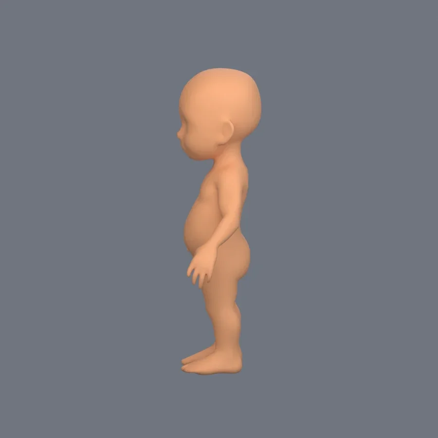 Basemesh Child 3, 3D model preview 3