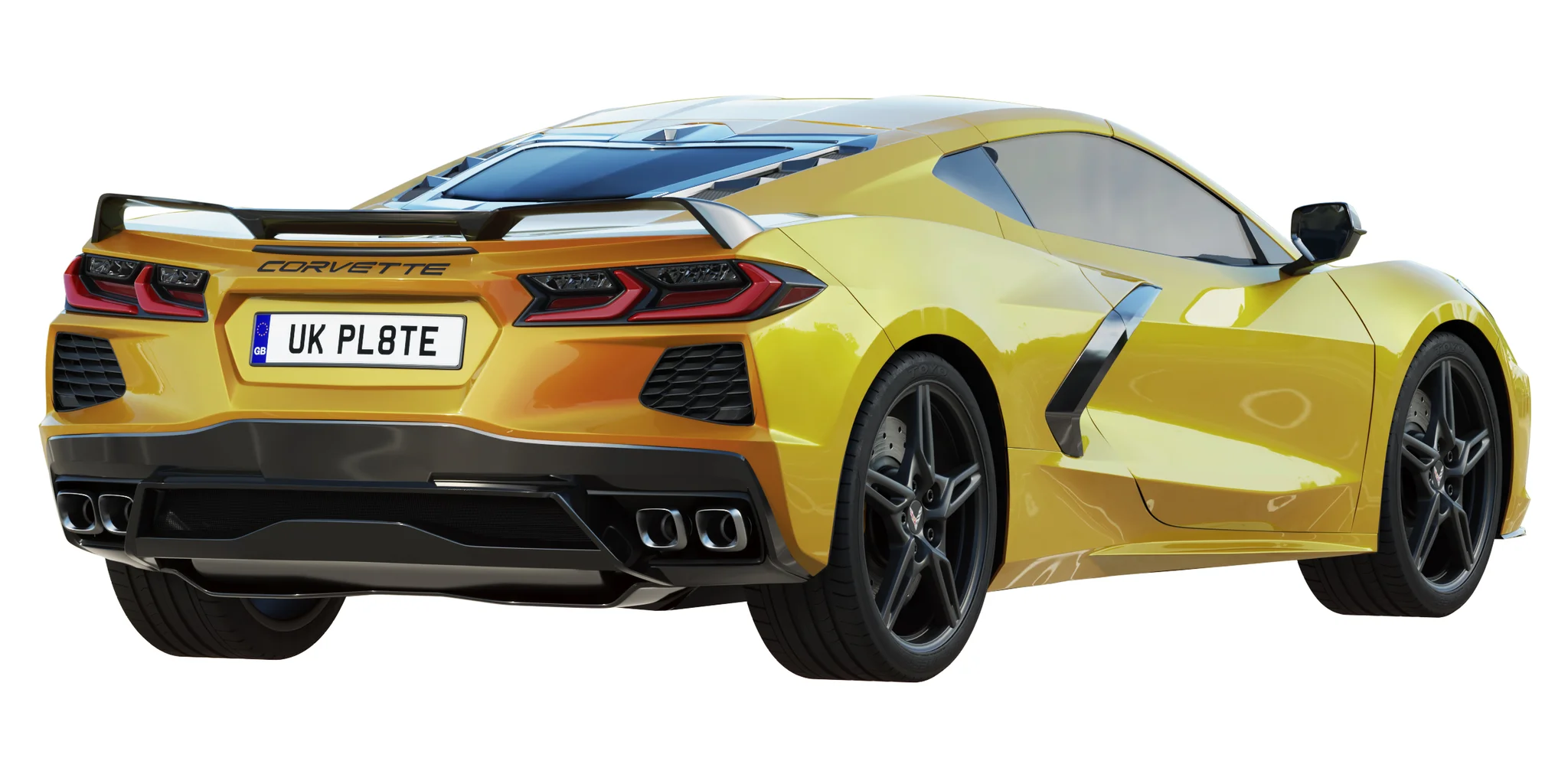 Chevrolet Corvette C8 2020, 3D model preview 18
