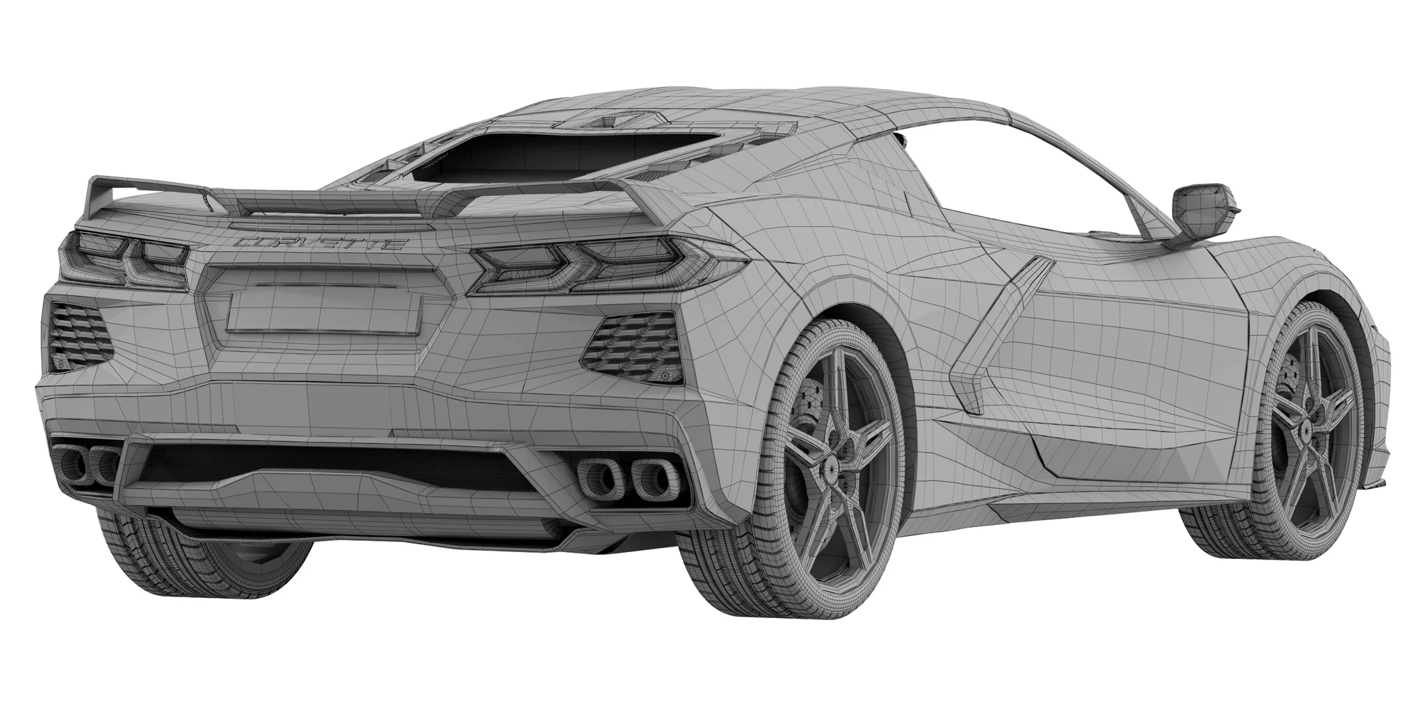 Chevrolet Corvette C8 2020, 3D model preview 20
