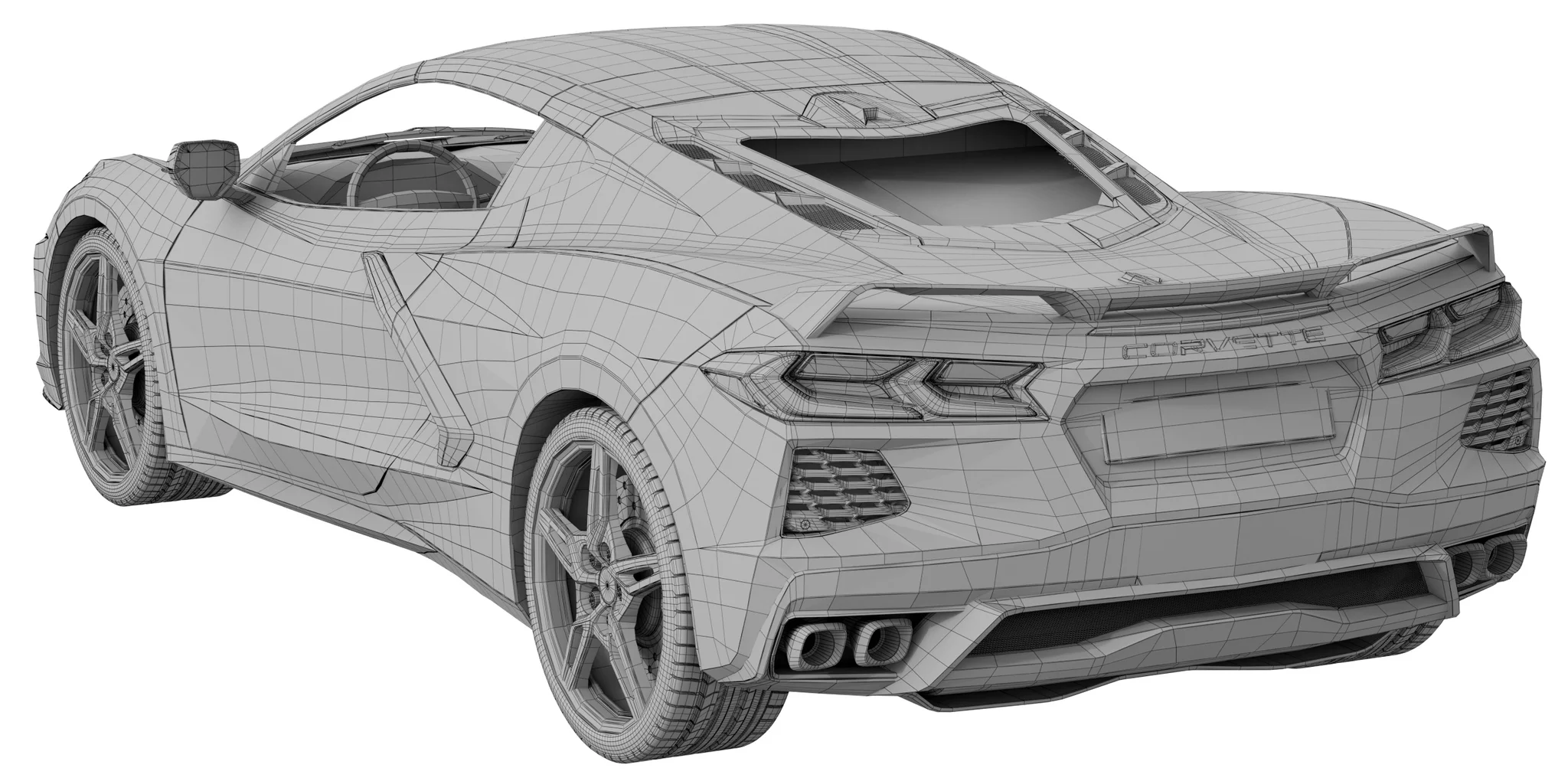 Chevrolet Corvette C8 2020, 3D model preview 31