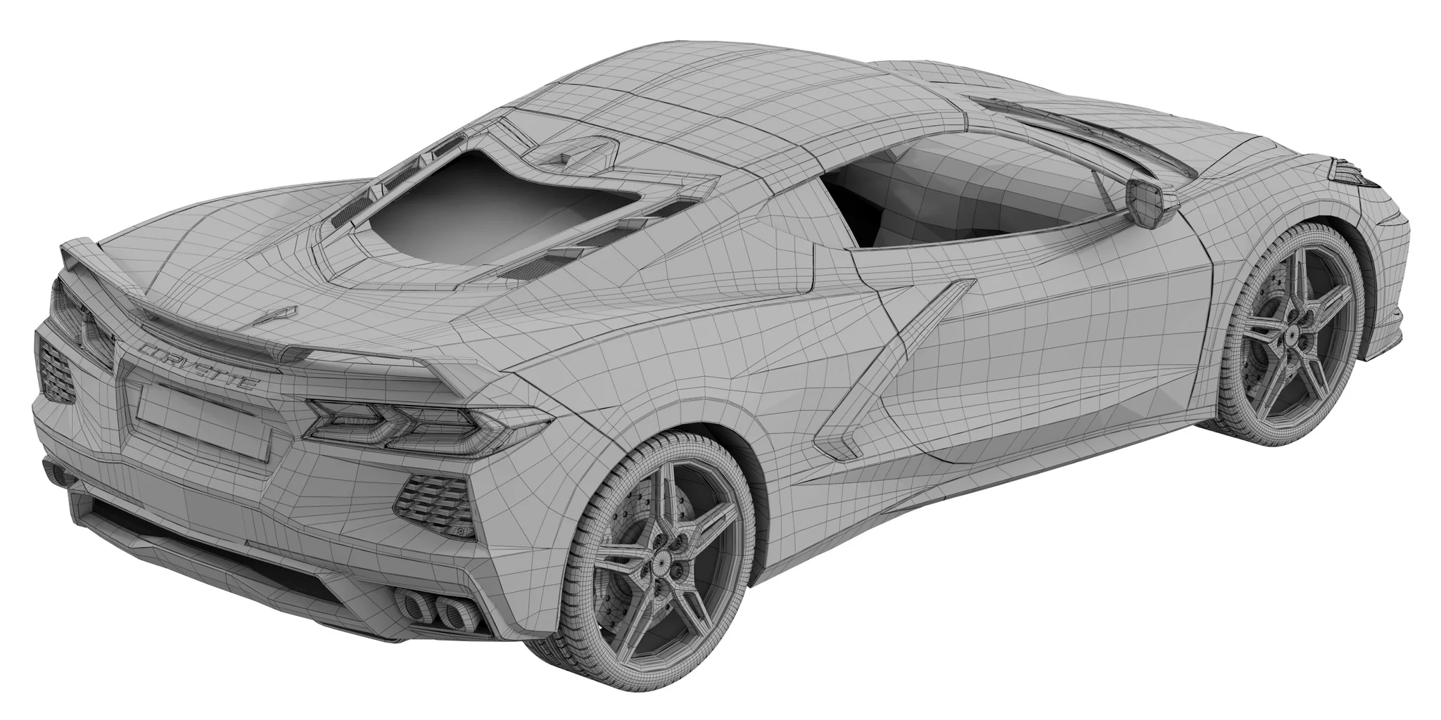 Chevrolet Corvette C8 2020, 3D model preview 40