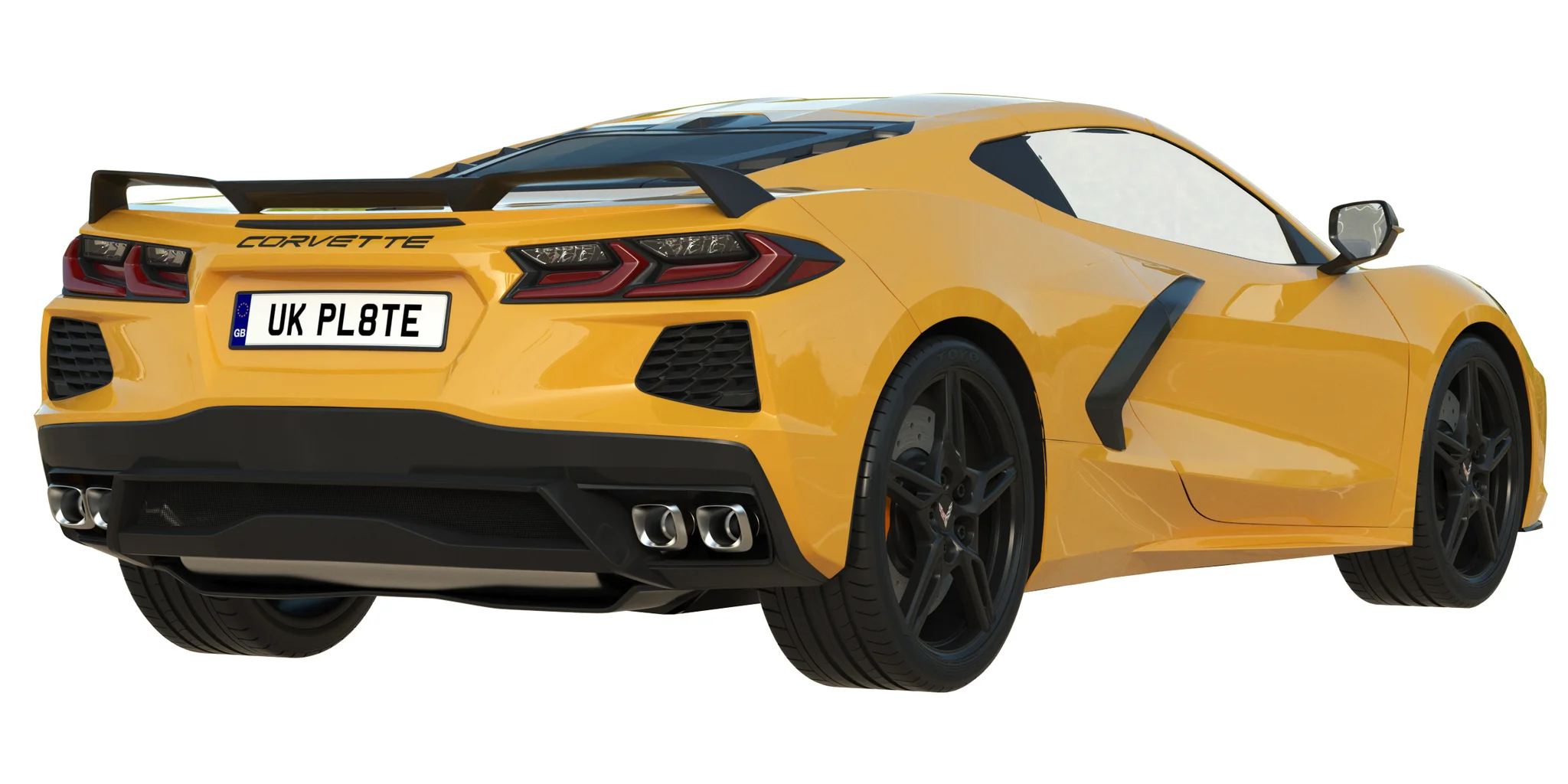 Chevrolet Corvette C8 2020, 3D model preview 2