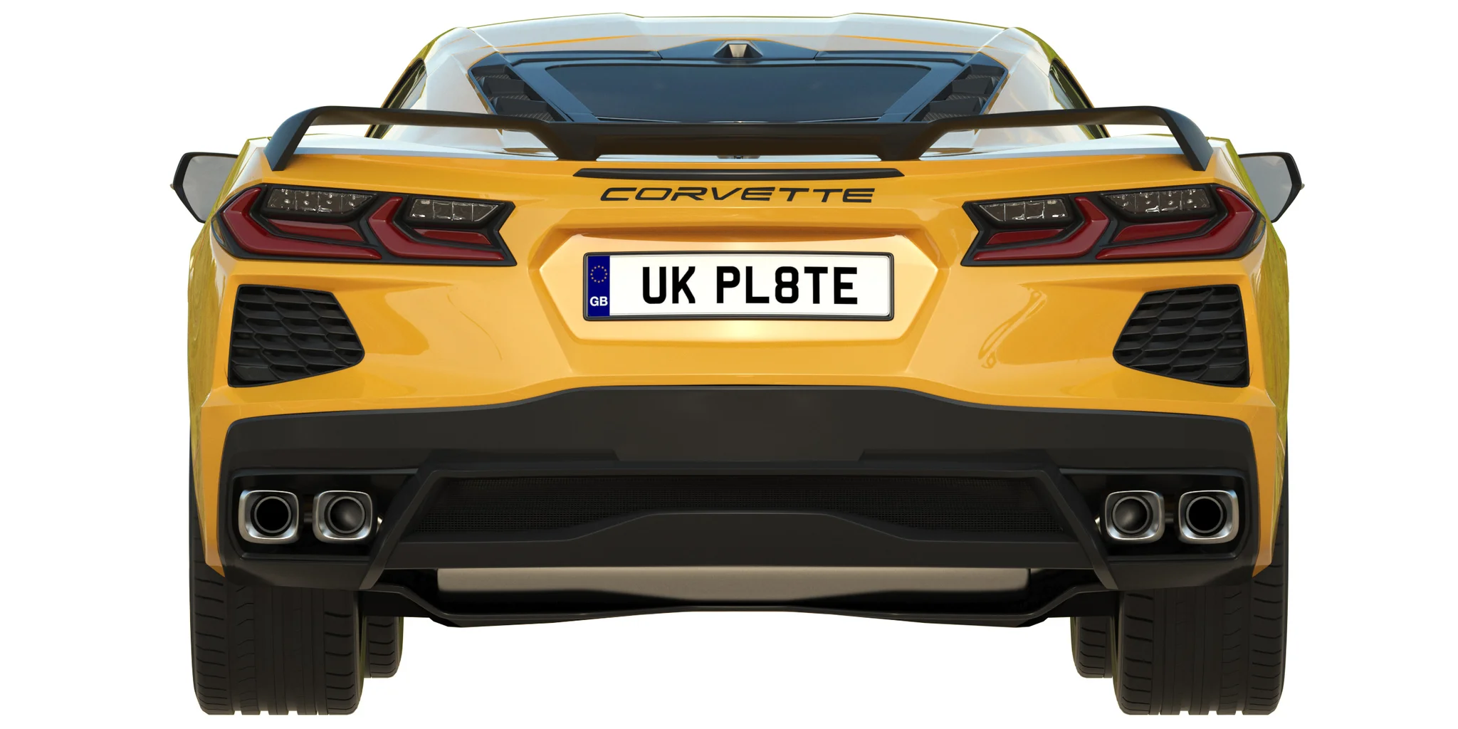Chevrolet Corvette C8 2020, 3D model preview 4
