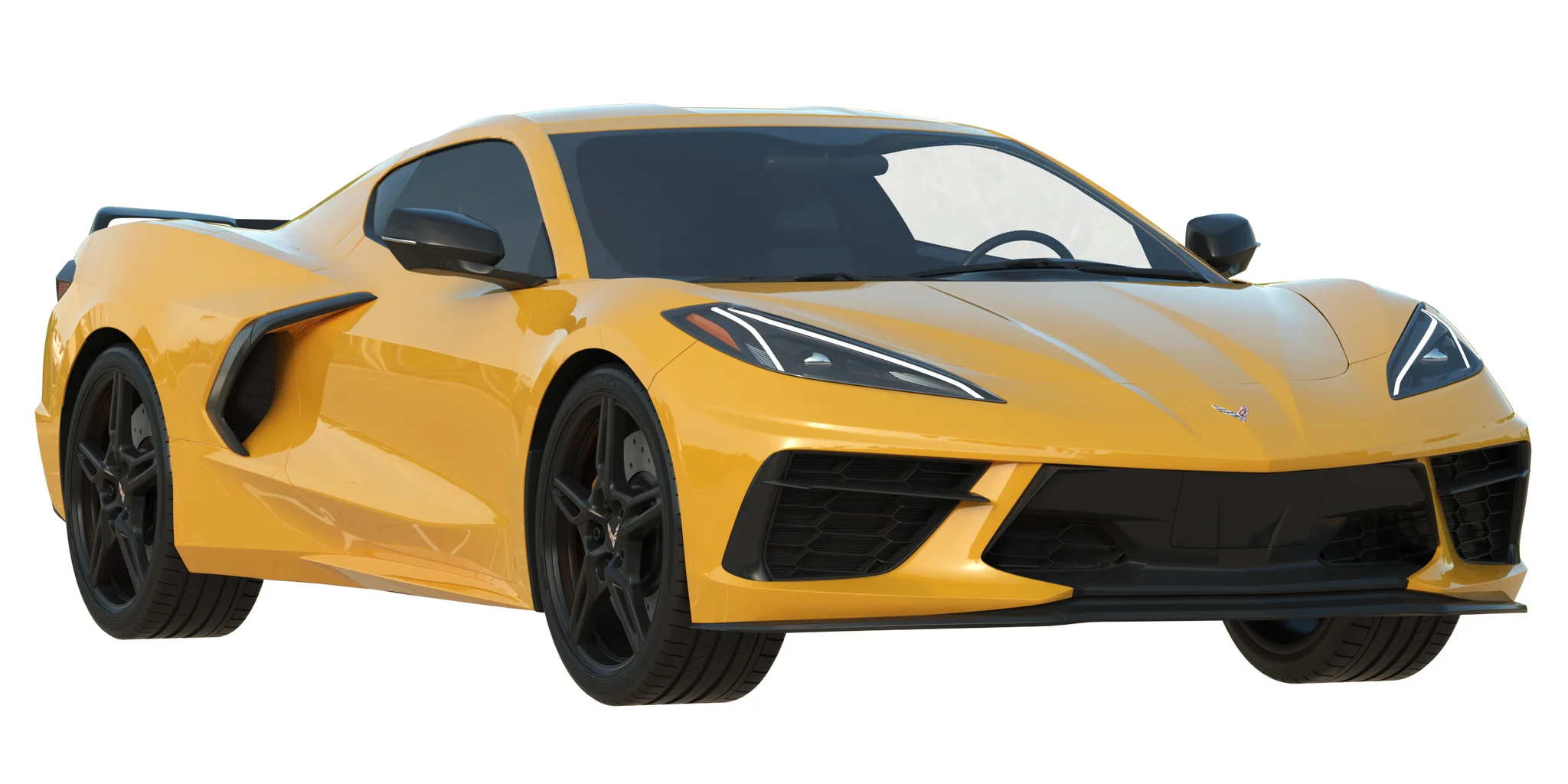 Chevrolet Corvette C8 2020, 3D model preview 5