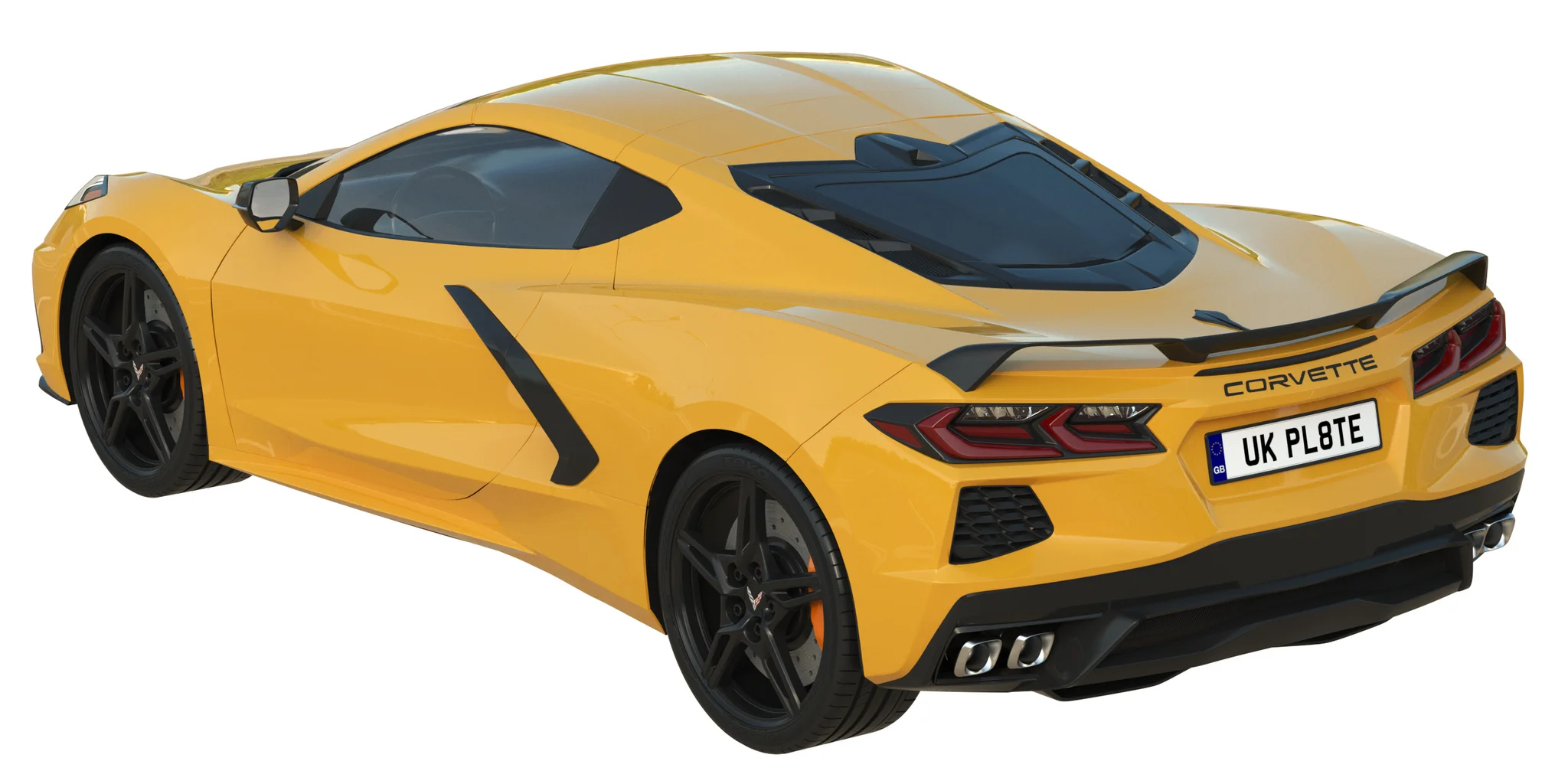 Chevrolet Corvette C8 2020, 3D model preview 7