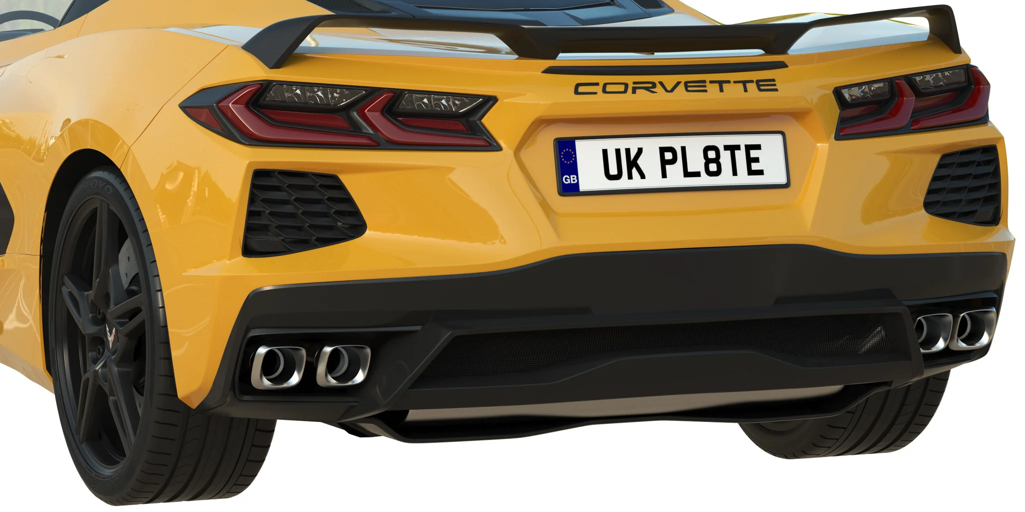 Chevrolet Corvette C8 2020, 3D model preview 8