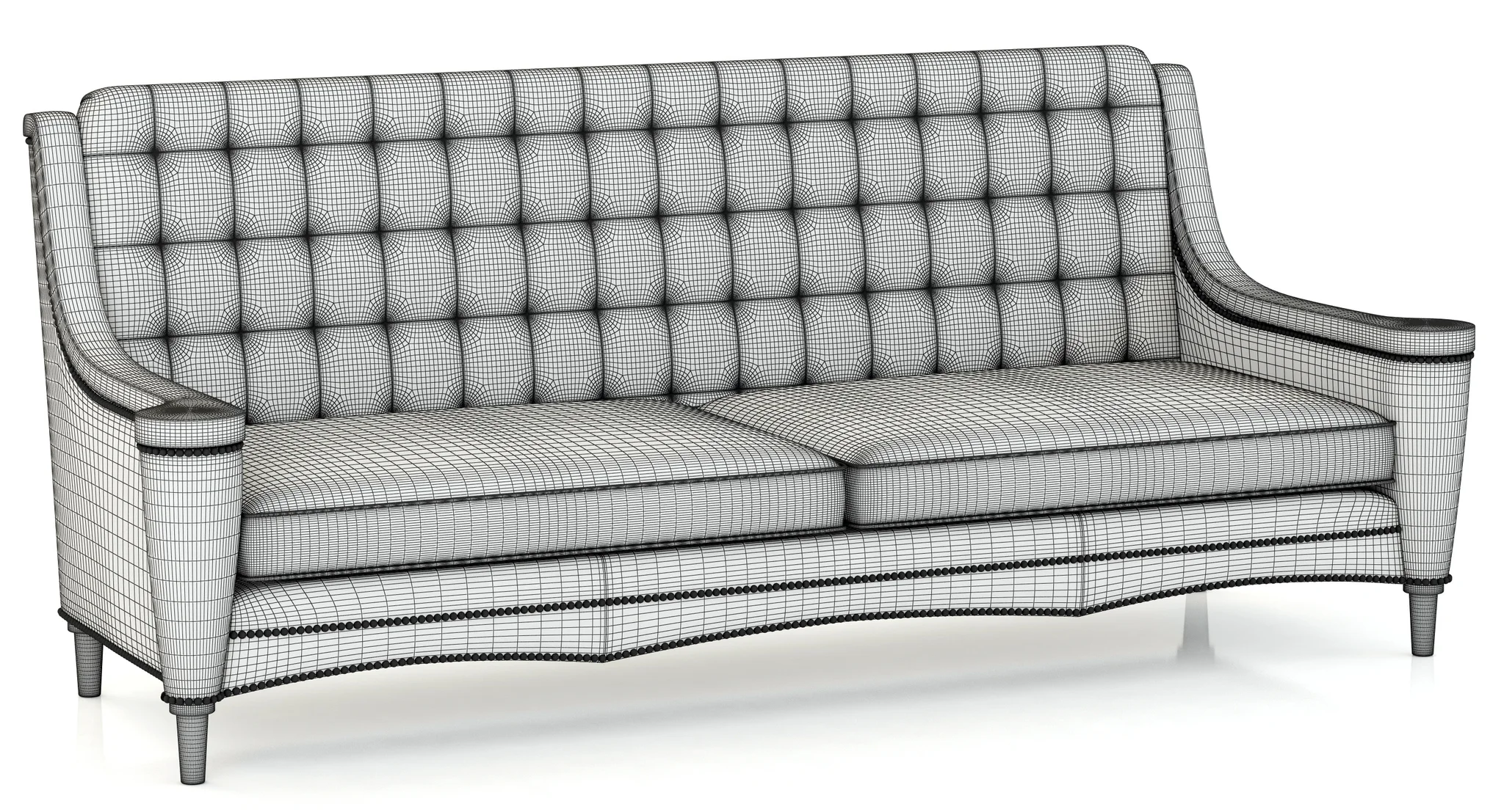 Francesco Molon SOFA BERKELEY D521 — 3D model preview 3