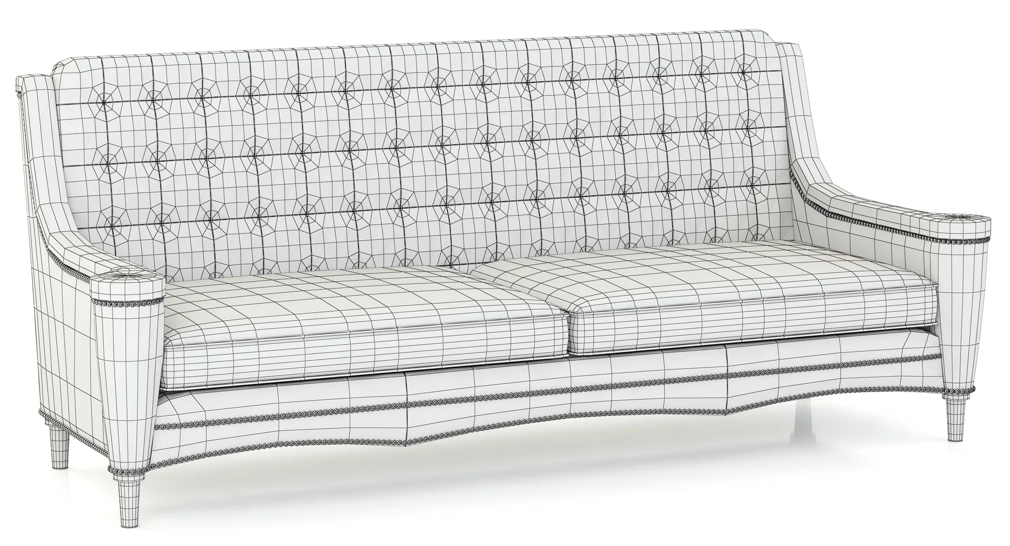 Francesco Molon SOFA BERKELEY D521 — 3D model preview 4
