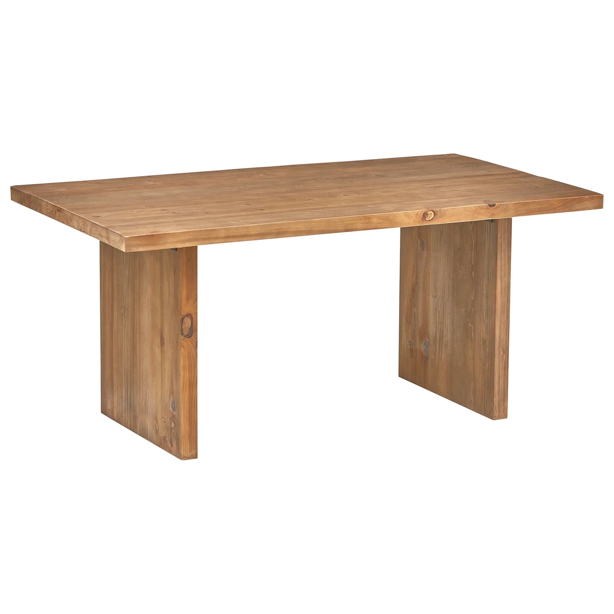 Reclaimed Fir Wood Dining Table – Modern Rustic Honey Brown