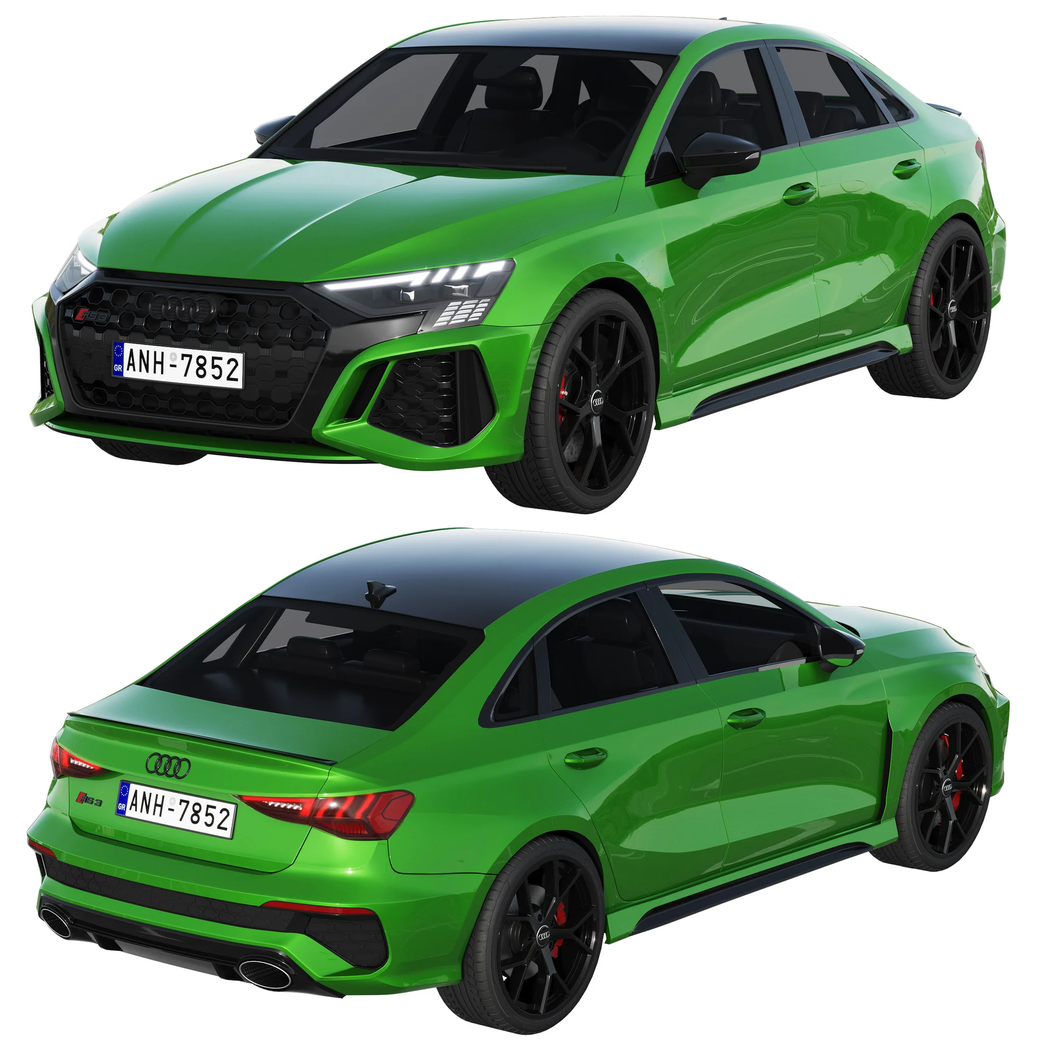 Audi RS 3, 3D model preview 7