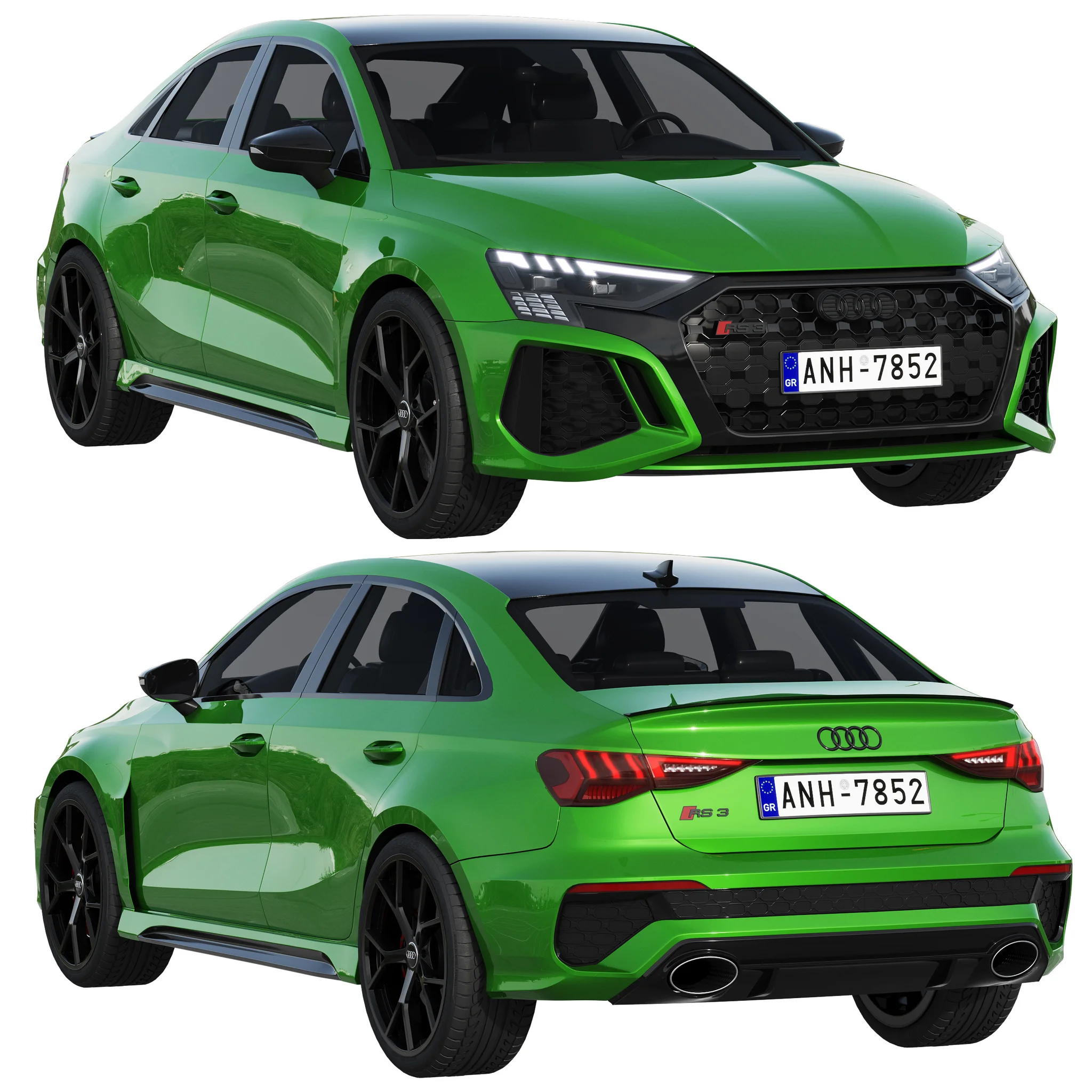 Audi RS 3, 3D model preview 16