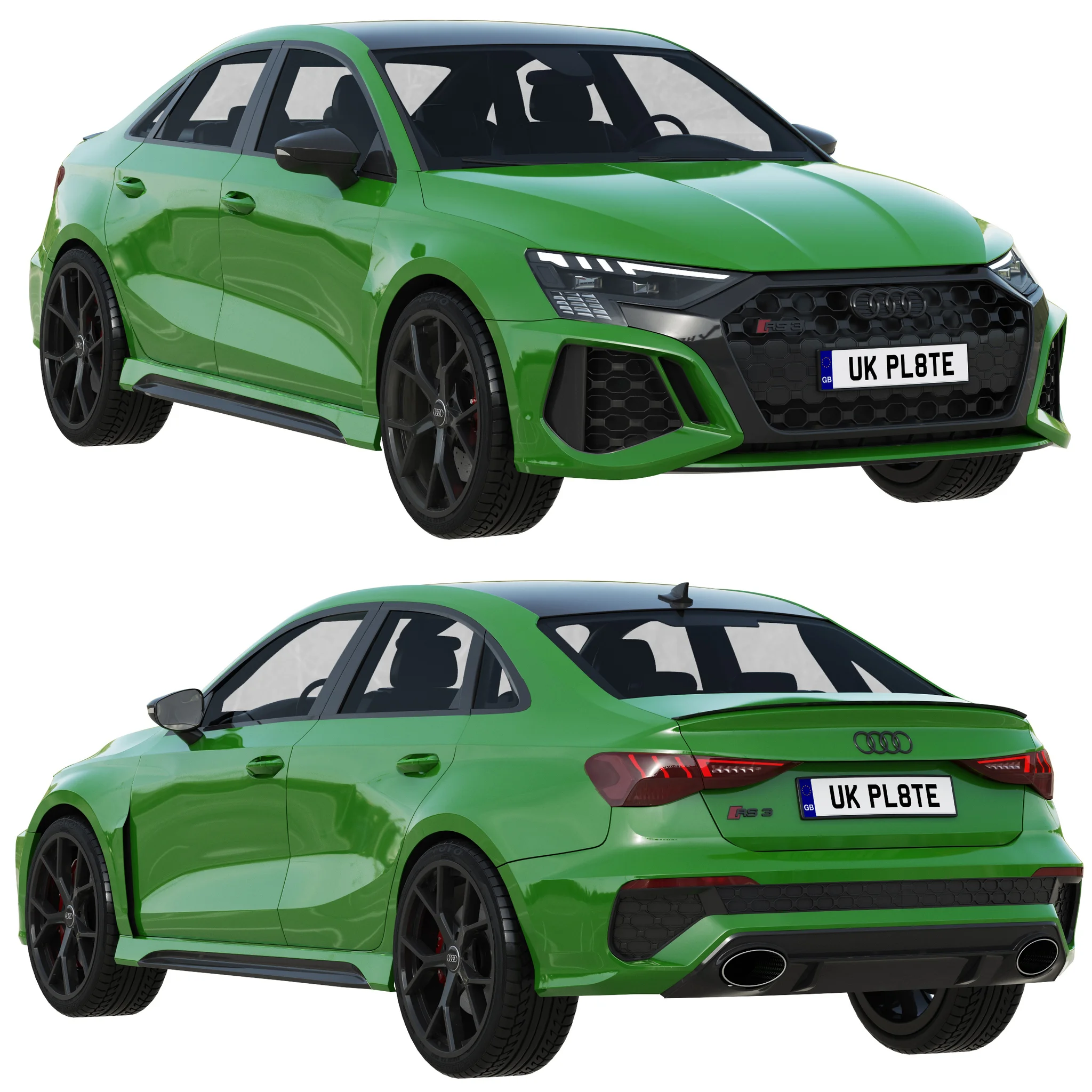 Audi RS 3, 3D model preview 21