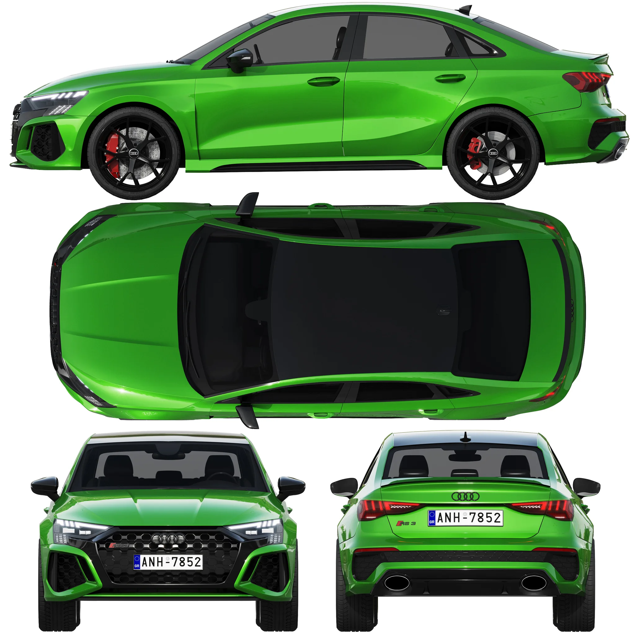 Audi RS 3, 3D model preview 28