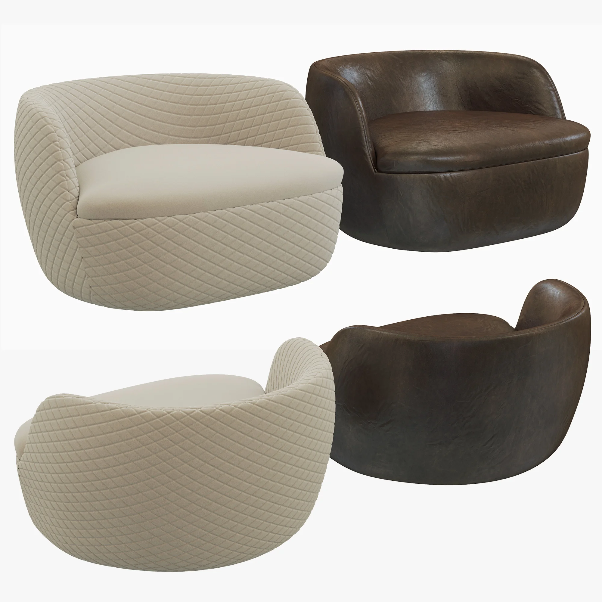 Moooi Bart Armchair — 3D model preview 2