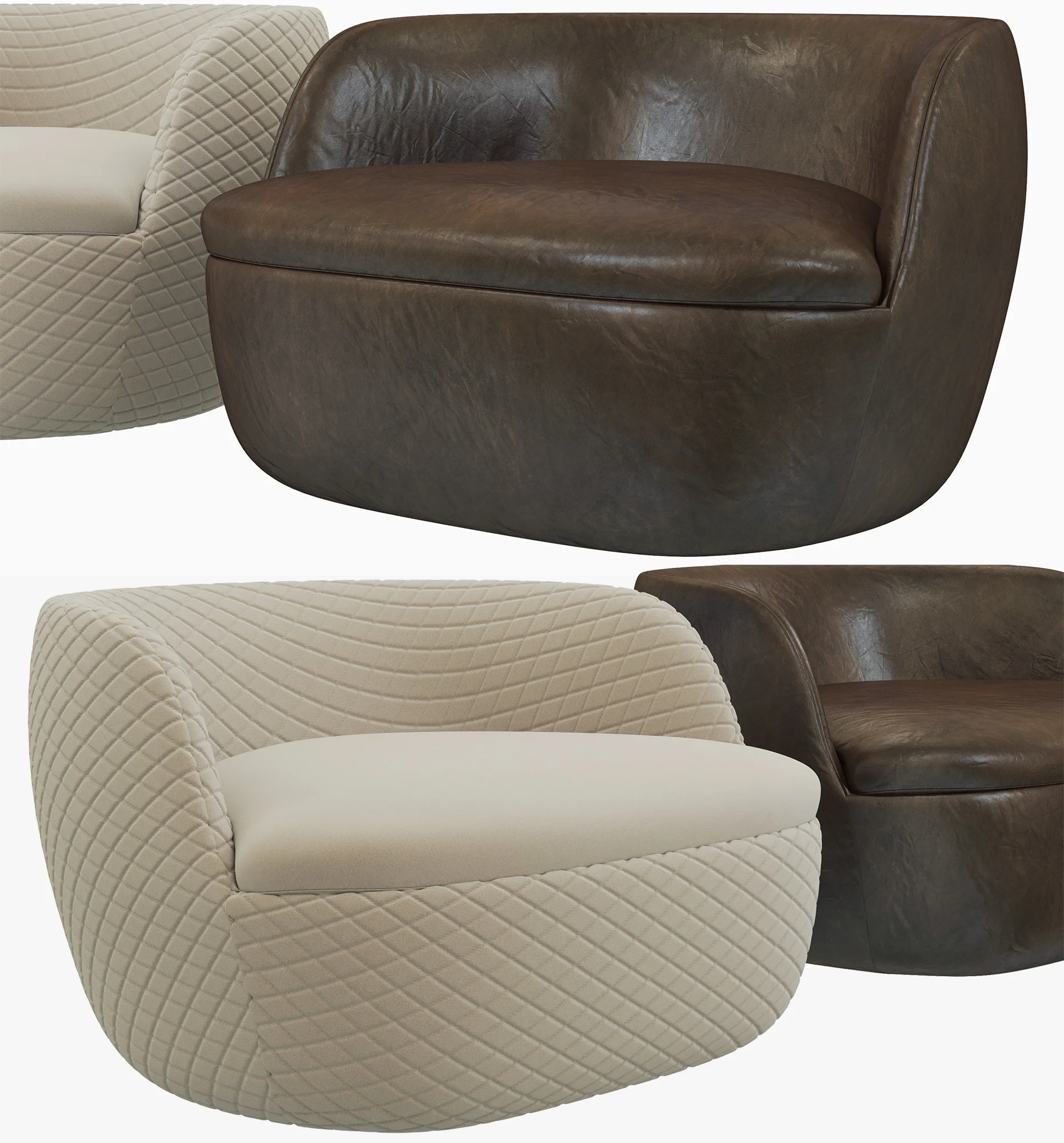 Moooi Bart Armchair — 3D model preview 7