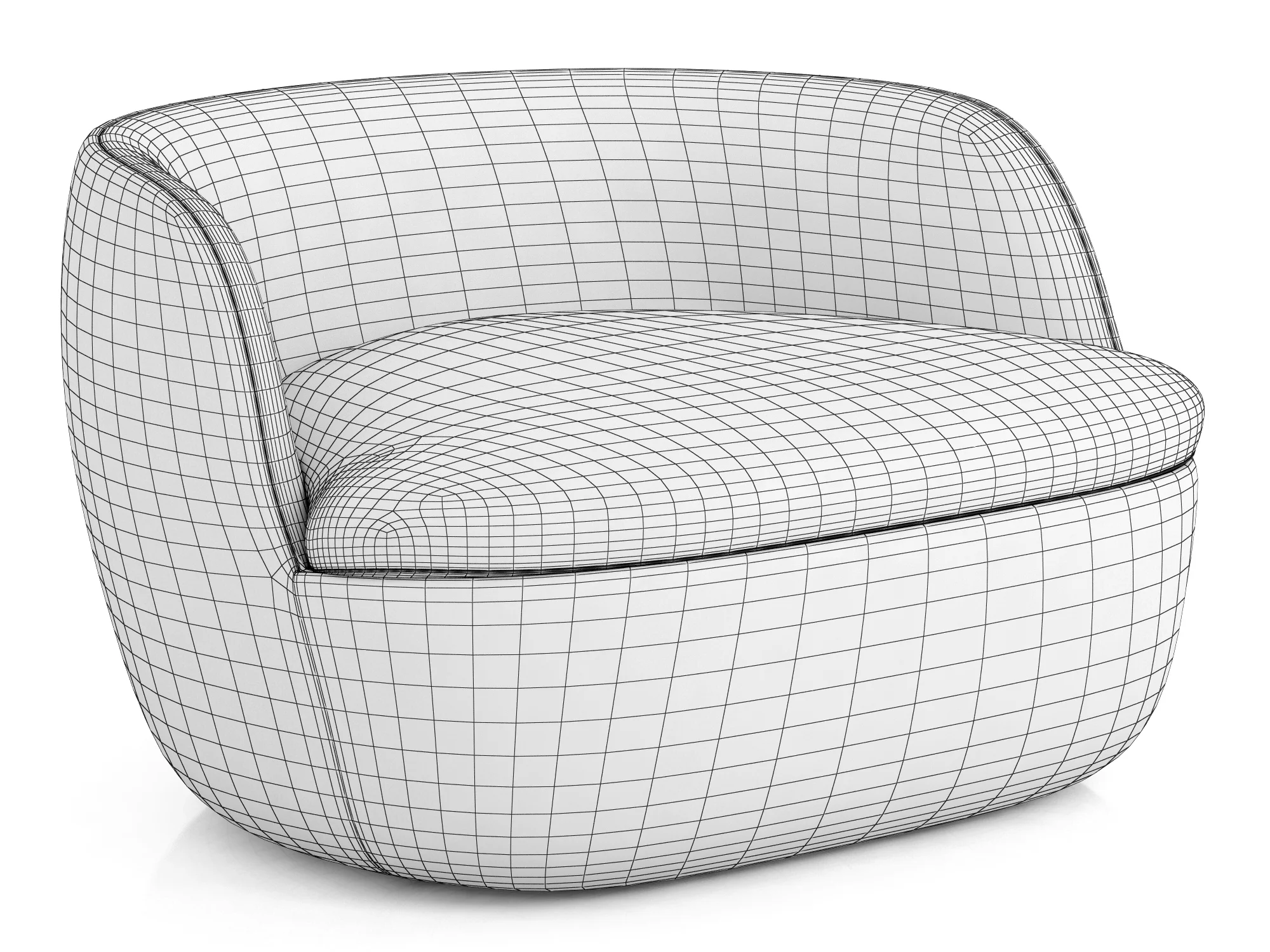 Moooi Bart Armchair — 3D model preview 9