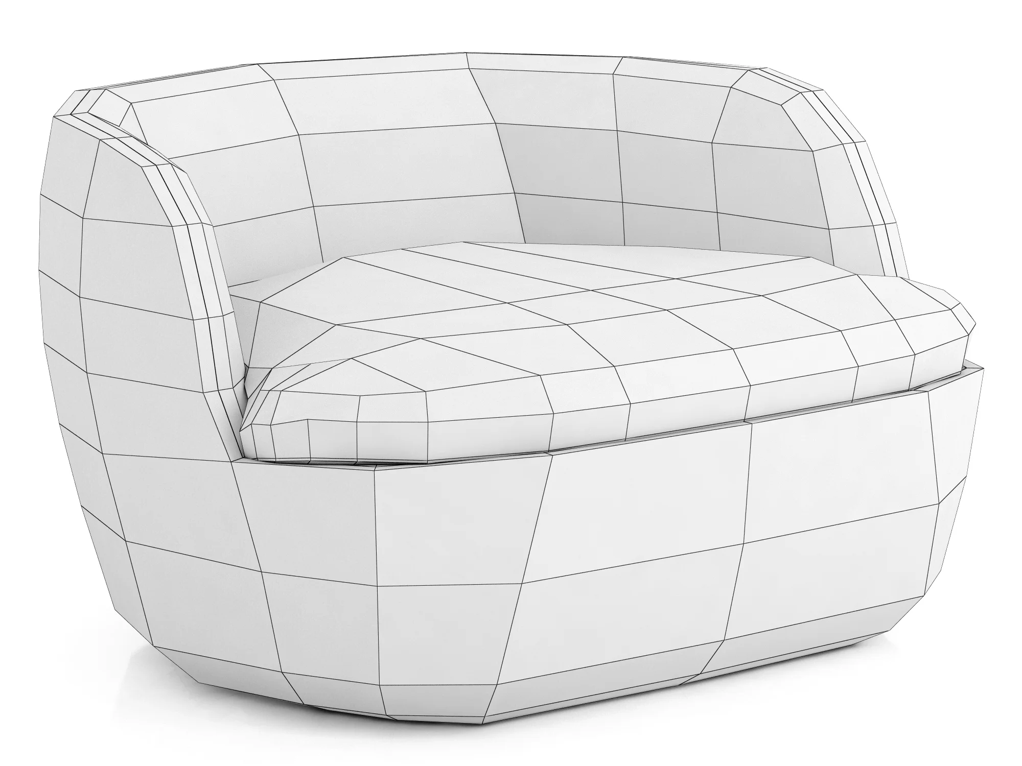 Moooi Bart Armchair — 3D model preview 10
