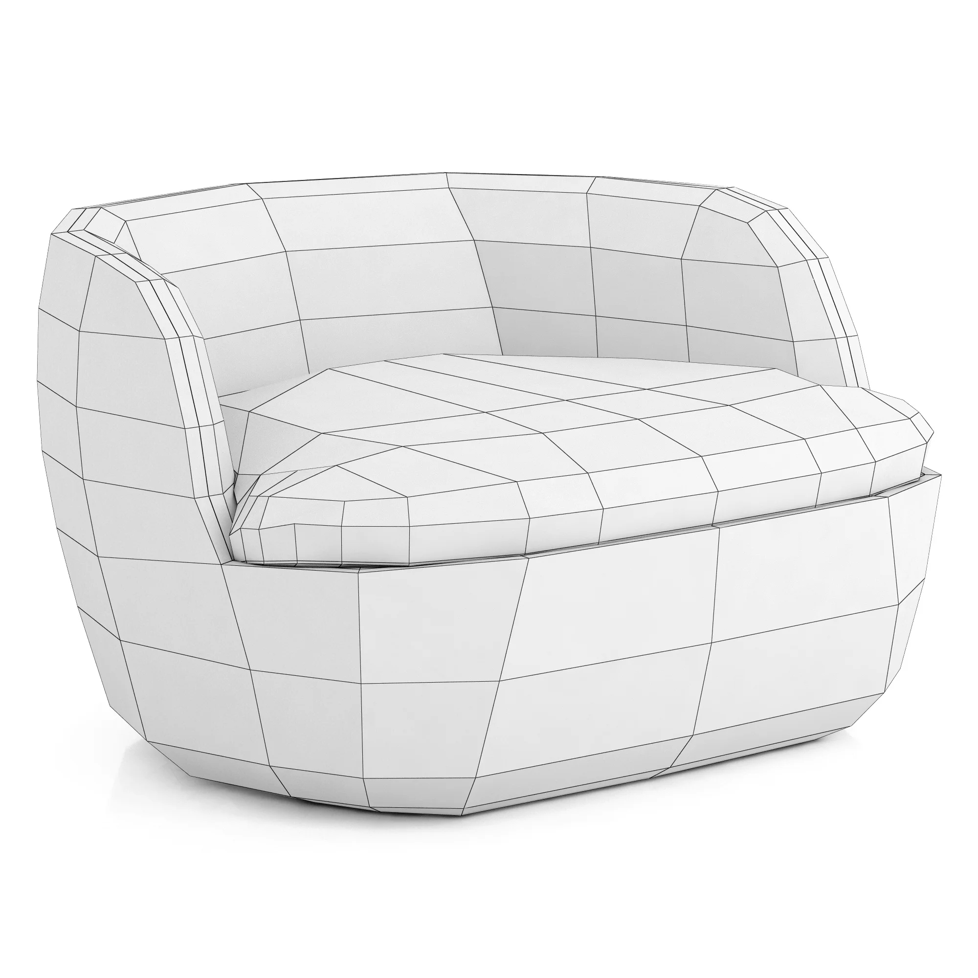 Moooi Bart Armchair — 3D model preview 11