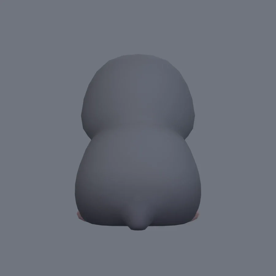 Stylized Animal Mole, 3D model preview 4