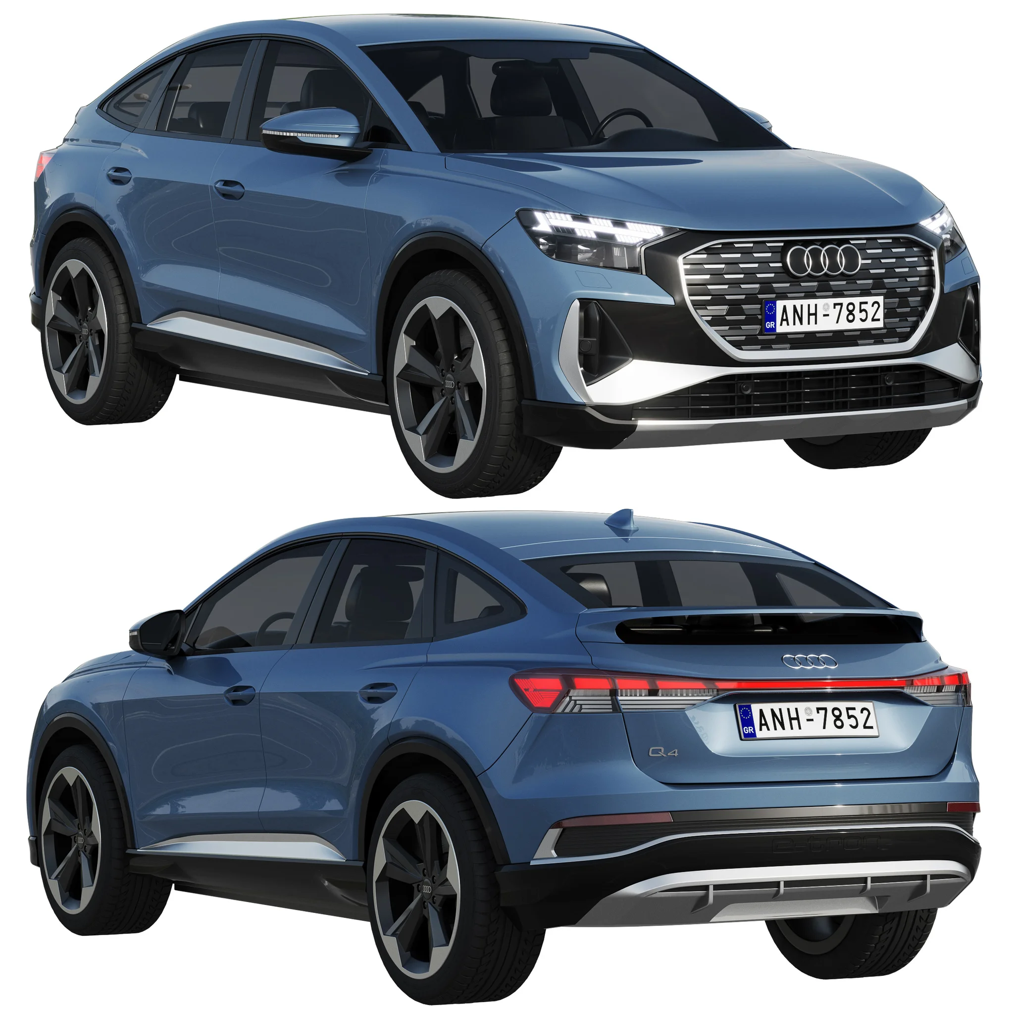 Audi Q4 Sportback E Tron, 3D model preview 16