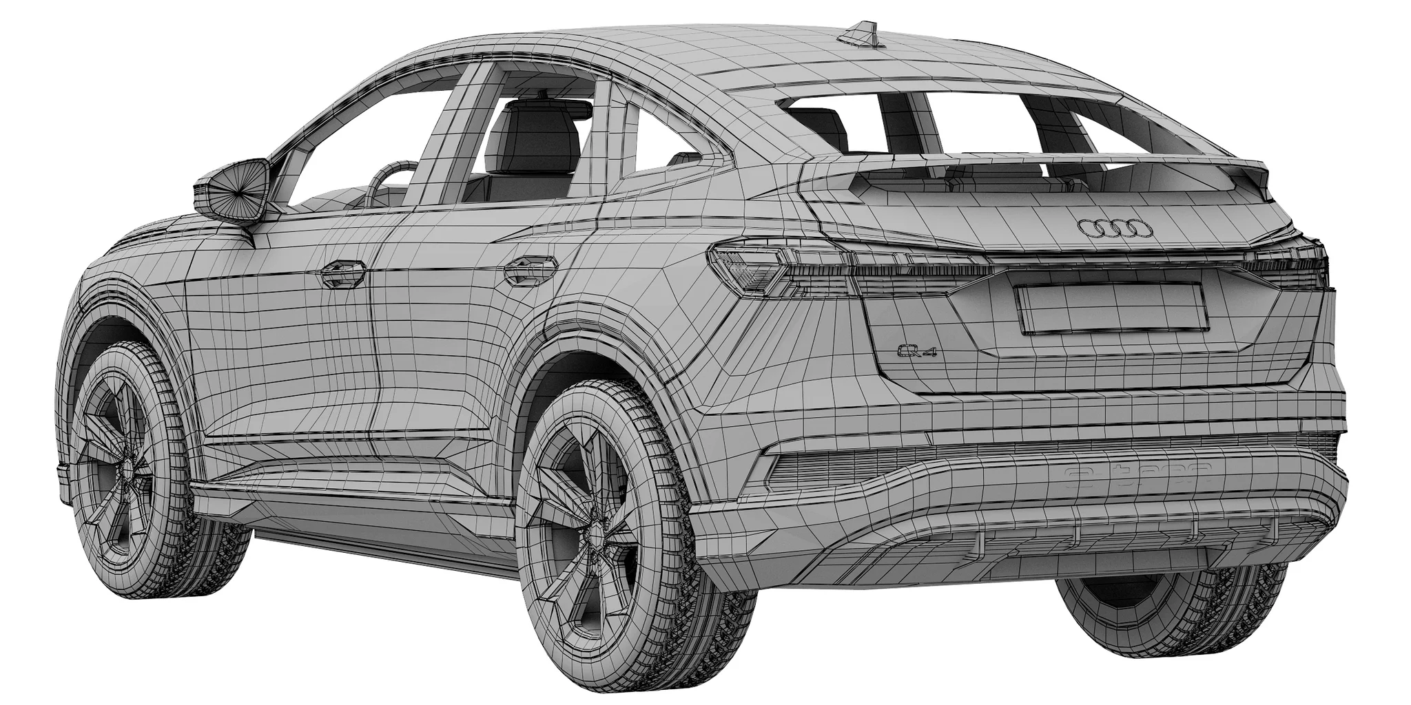 Audi Q4 Sportback E Tron, 3D model preview 23