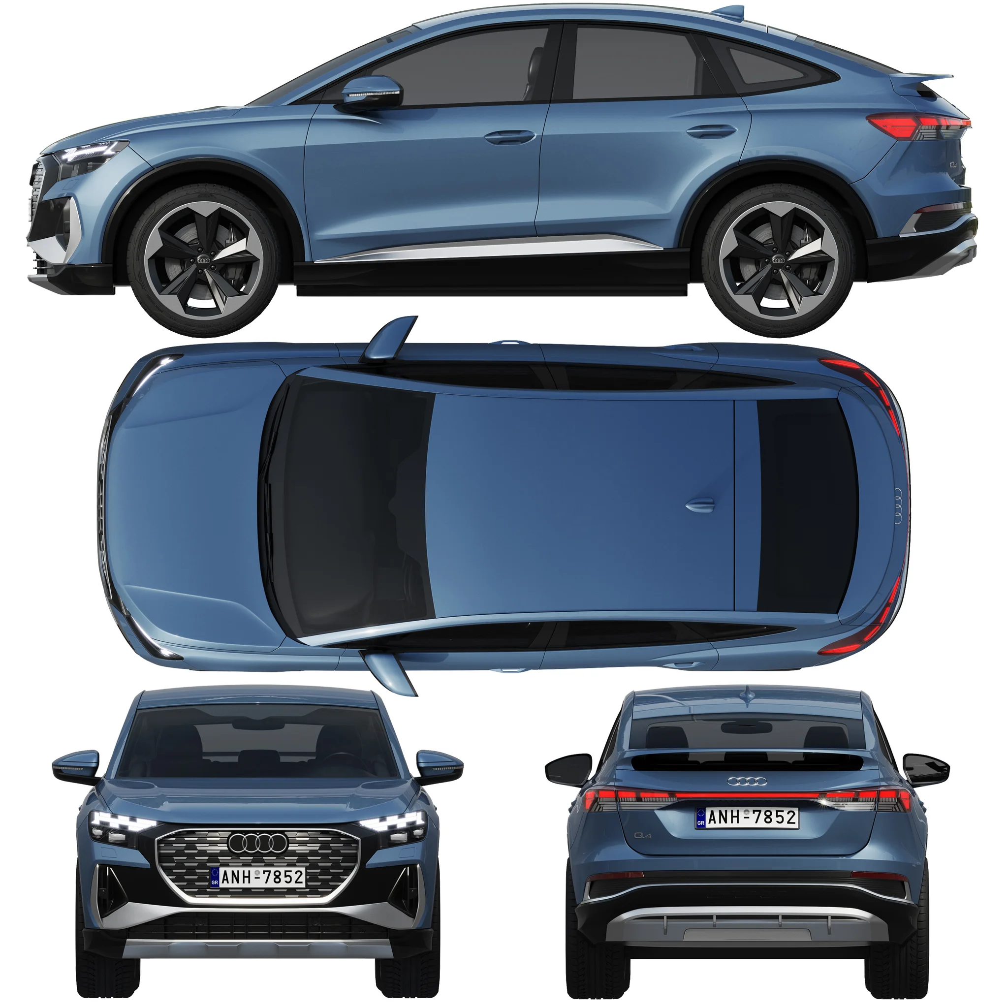 Audi Q4 Sportback E Tron, 3D model preview 28