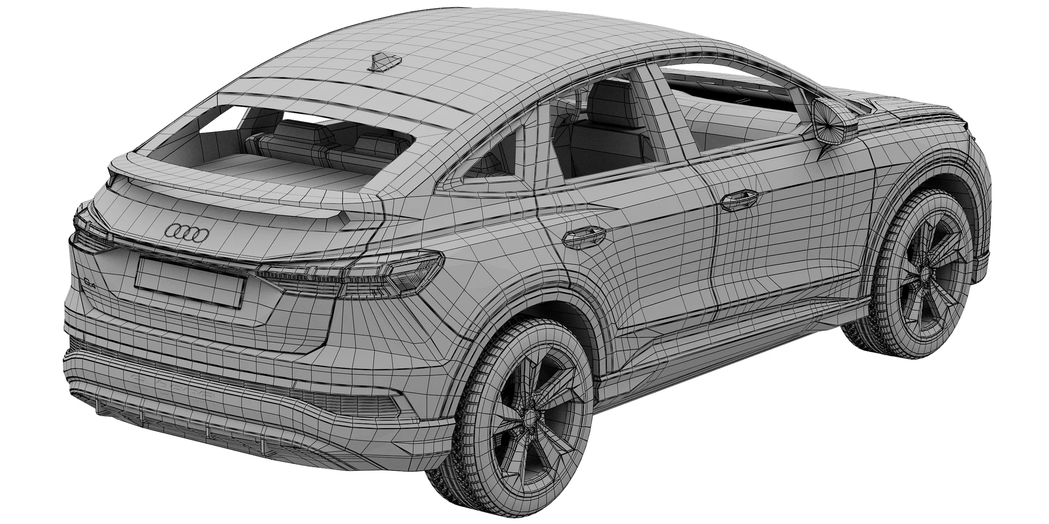 Audi Q4 Sportback E Tron, 3D model preview 36