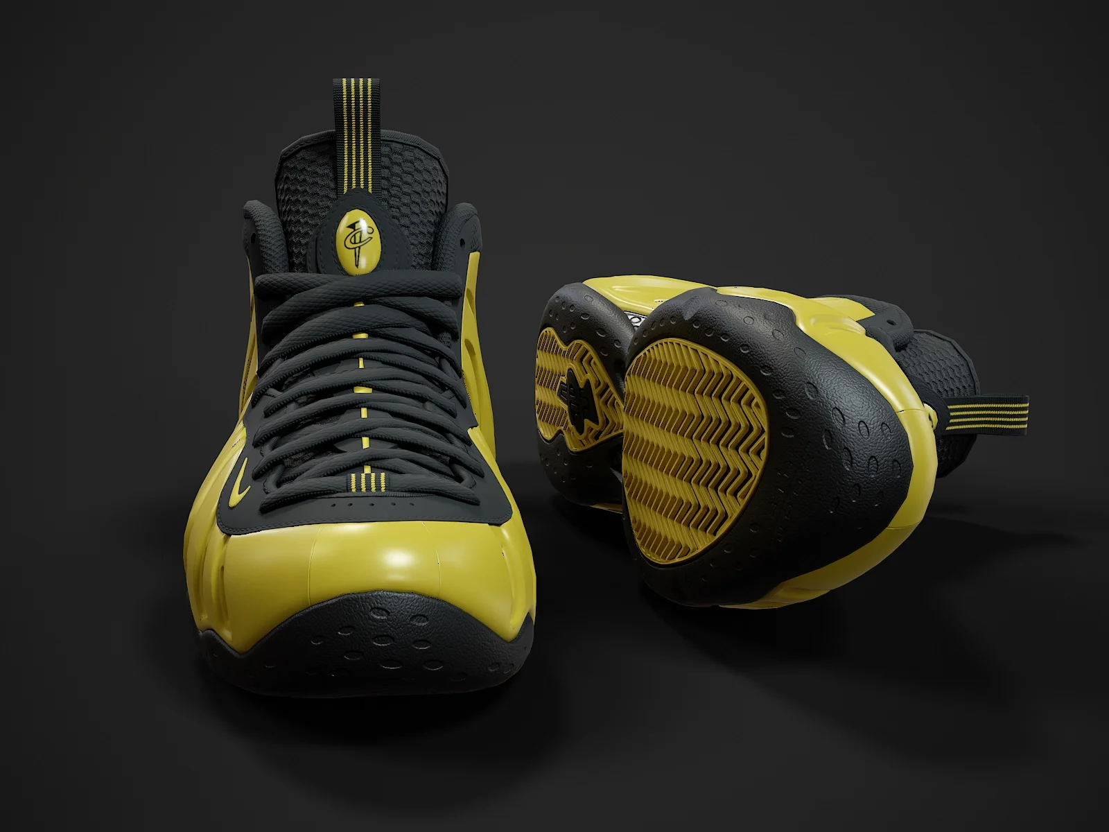 Nike Air Foamposite-2, 3D model preview 2