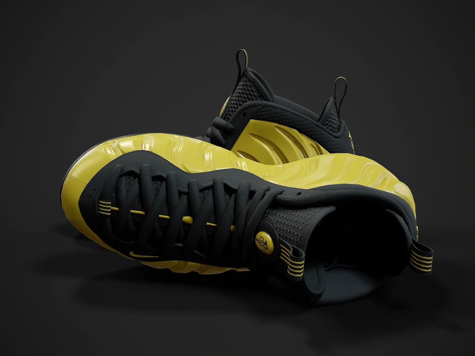 Nike Air Foamposite-2, 3D model preview 4