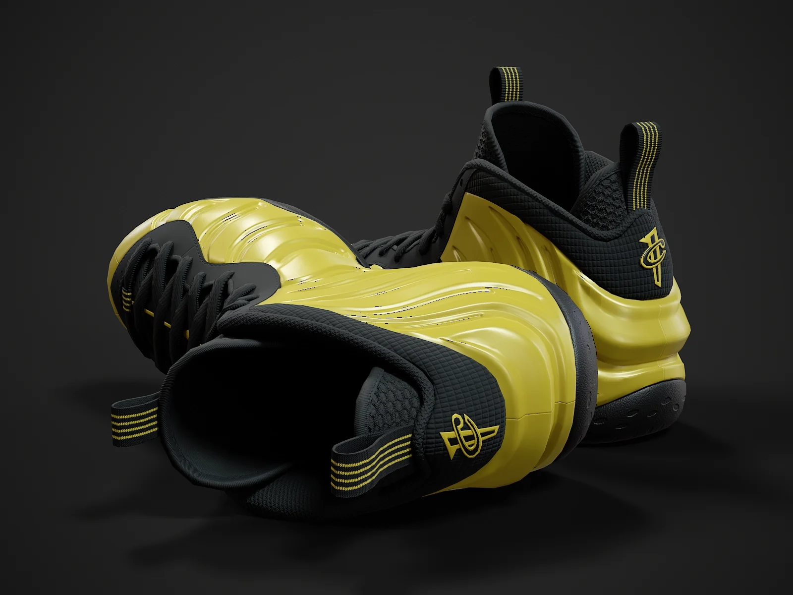 Nike Air Foamposite-2, 3D model preview 5