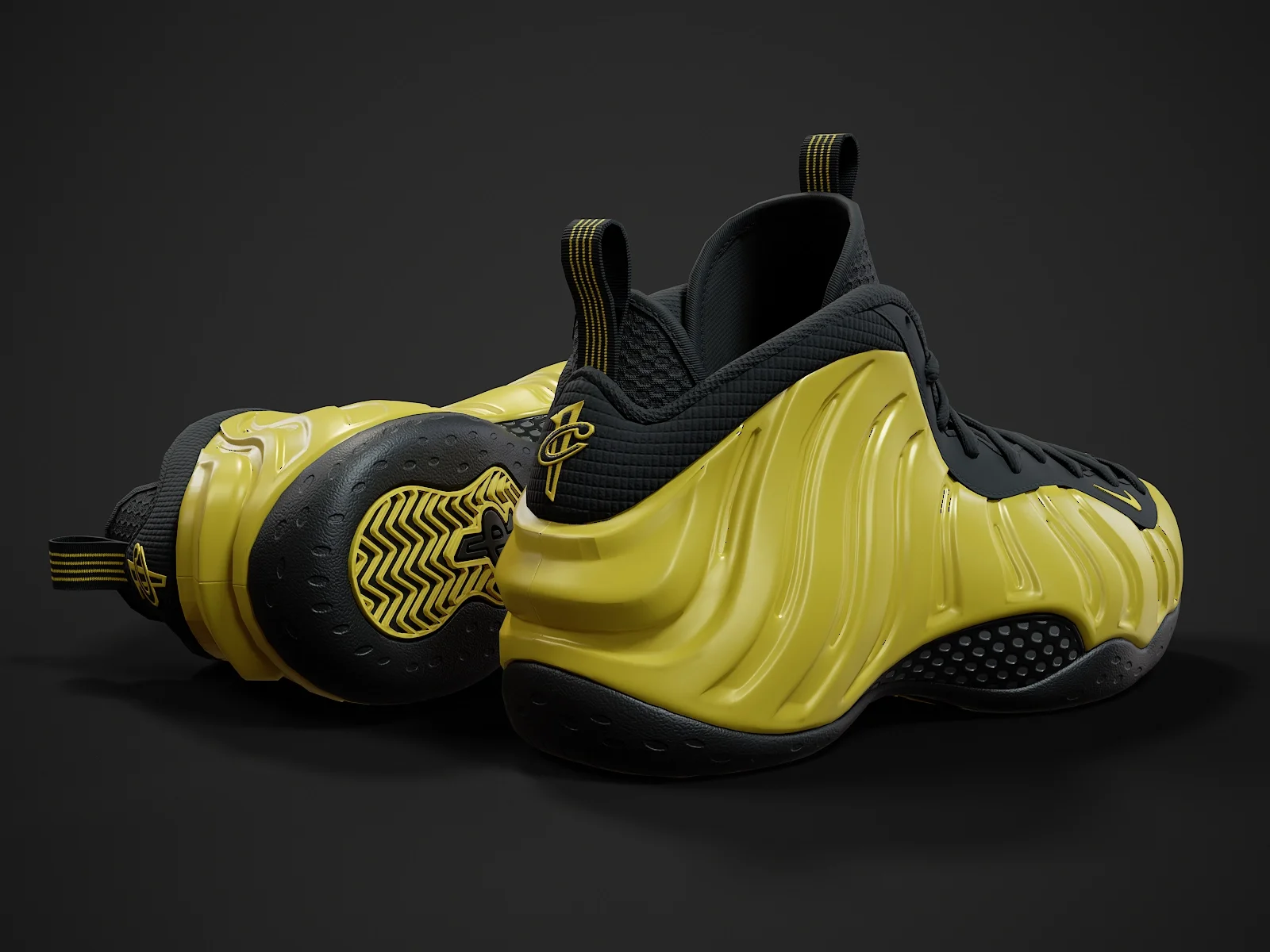 Nike Air Foamposite-2, 3D model preview 7