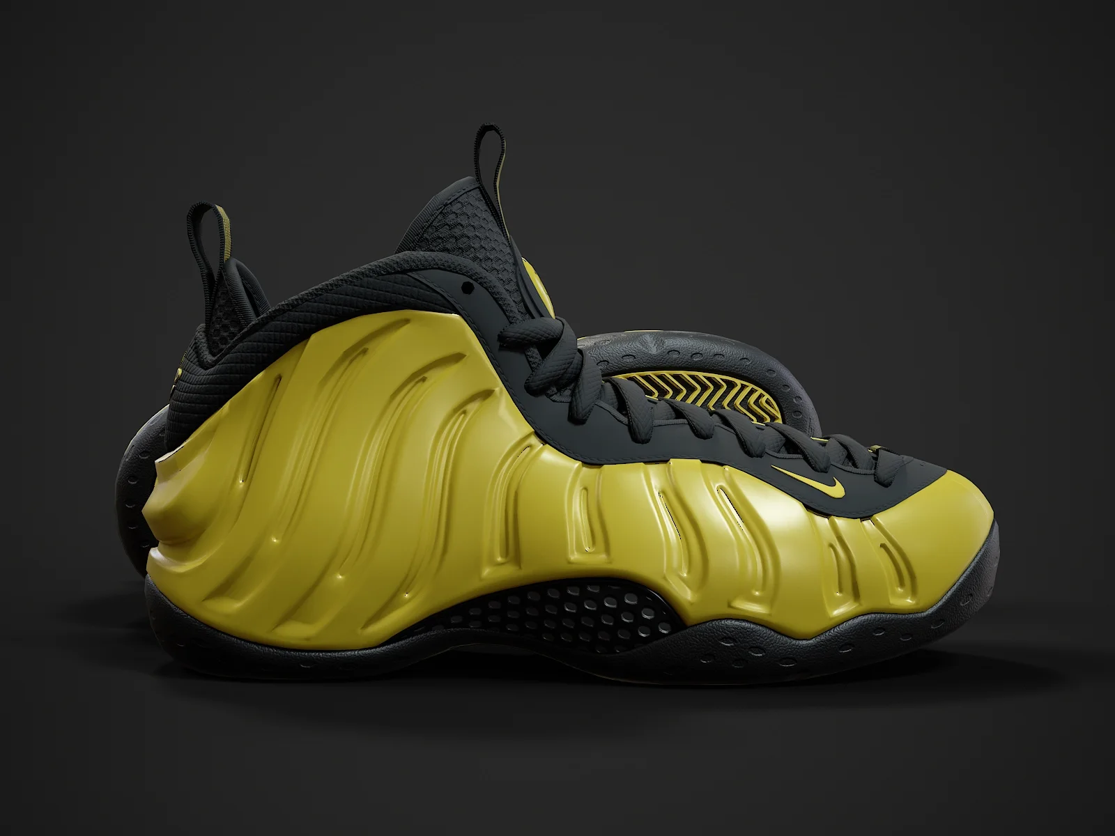 Nike Air Foamposite-2, 3D model preview 8