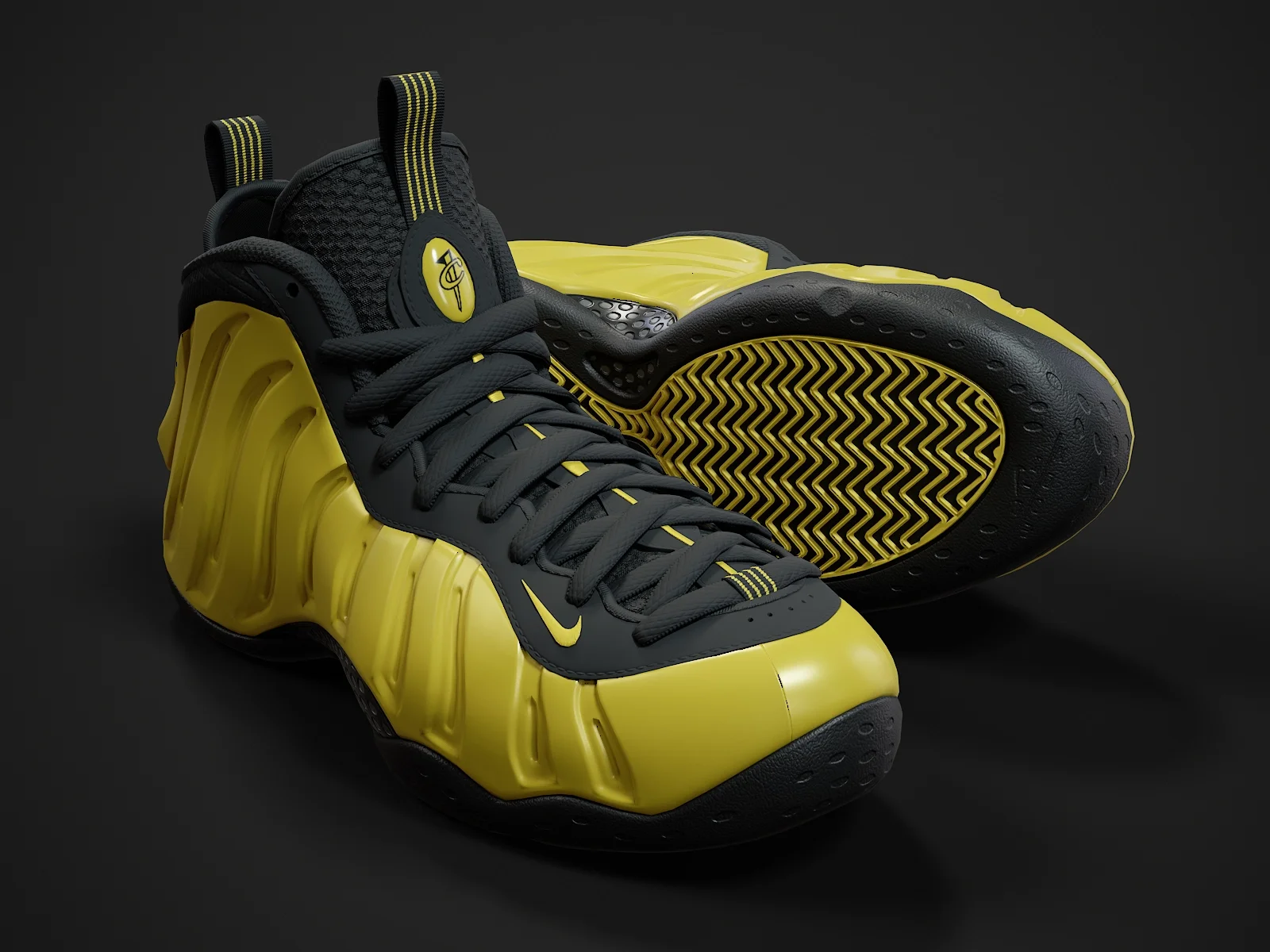 Nike Air Foamposite-2, 3D model preview 10