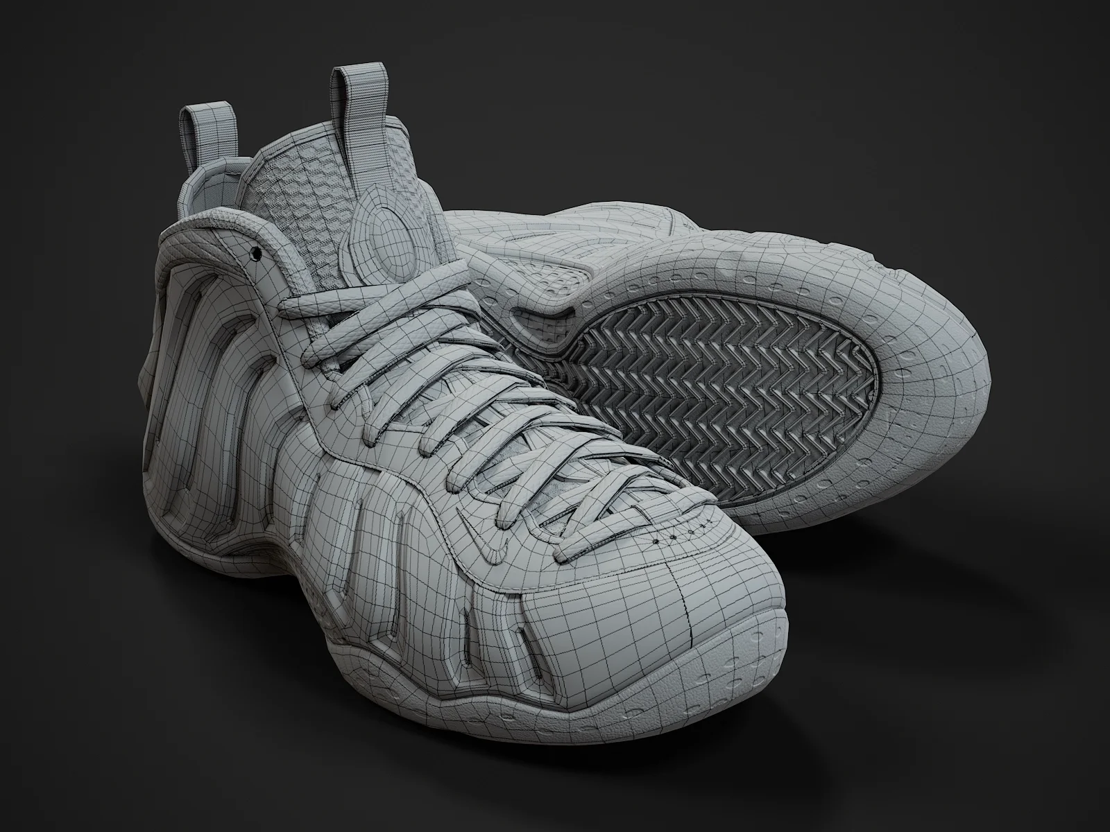 Nike Air Foamposite-2, 3D model preview 11