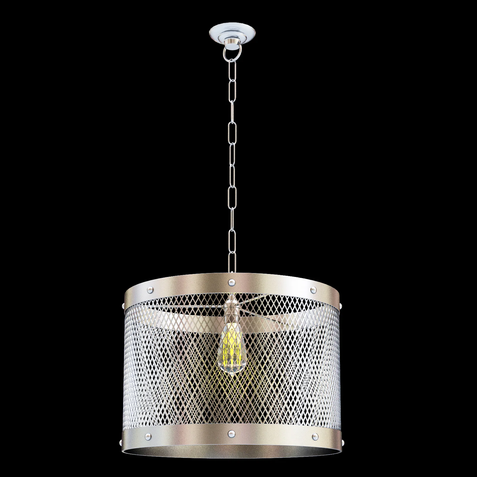 Restoration Hardware Steel Mesh Pendant — 3D model preview 1