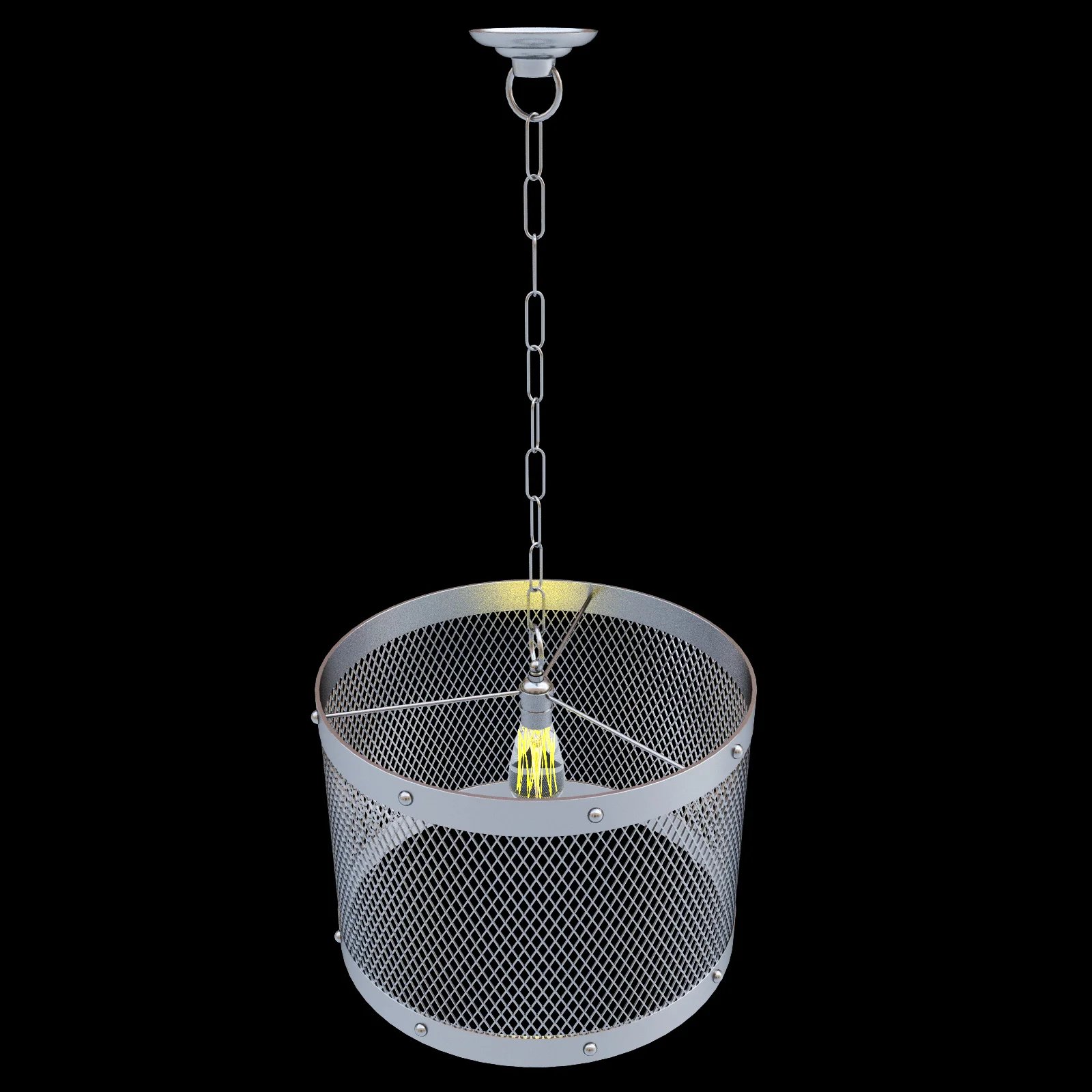 Restoration Hardware Steel Mesh Pendant — 3D model preview 2
