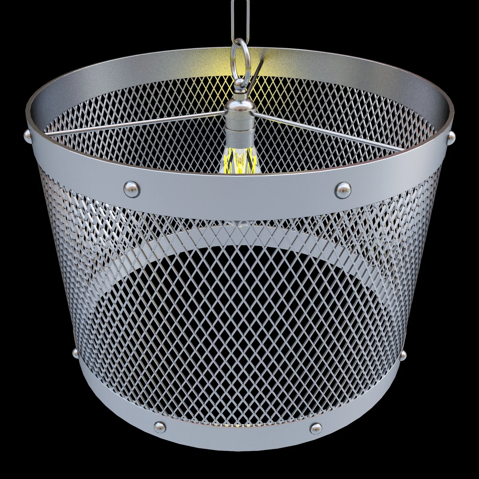 Restoration Hardware Steel Mesh Pendant — 3D model preview 3