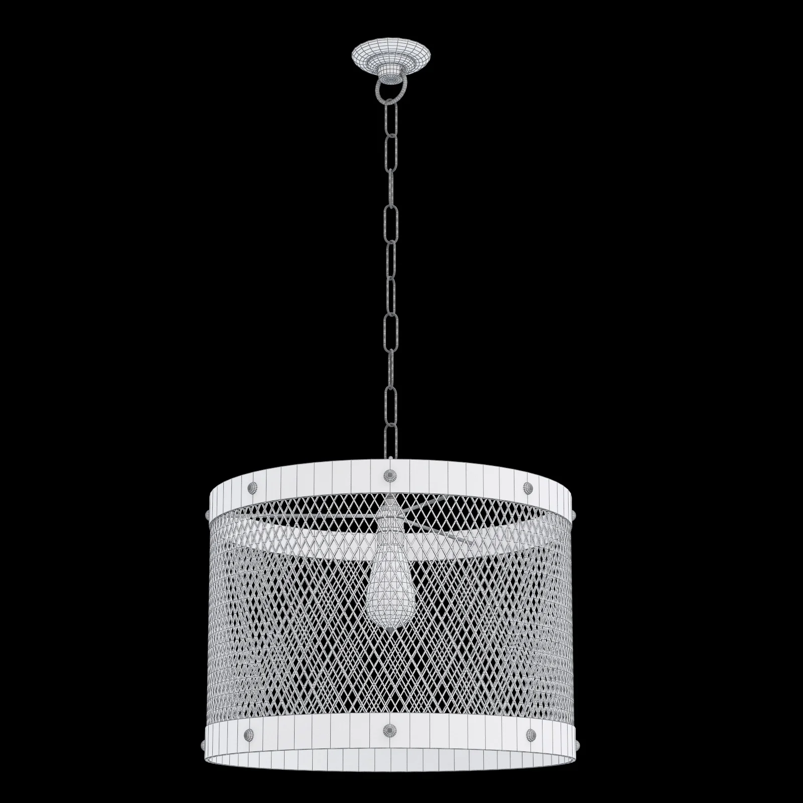 Restoration Hardware Steel Mesh Pendant — 3D model preview 5