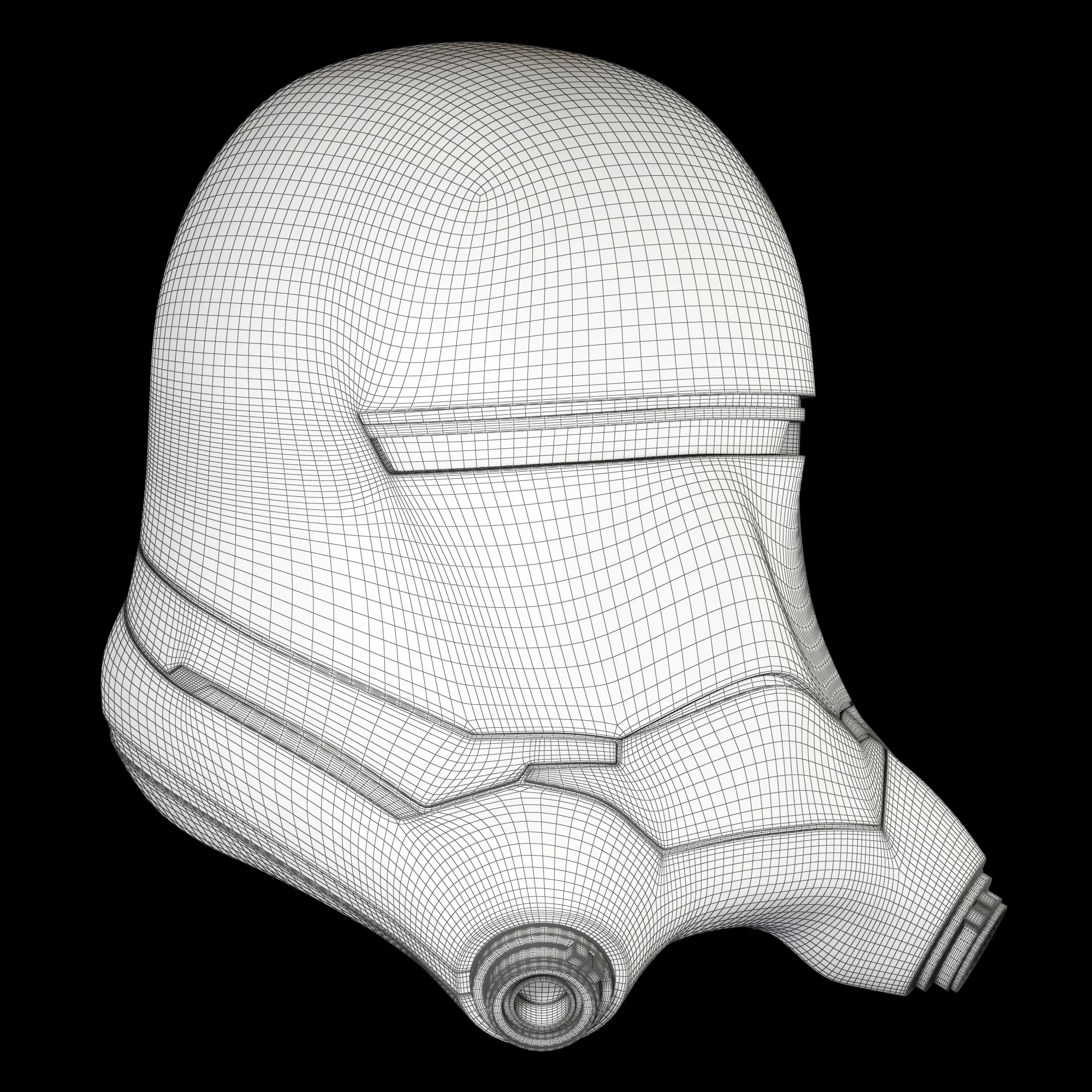 Flametrooper Helmet — 3D model preview 2
