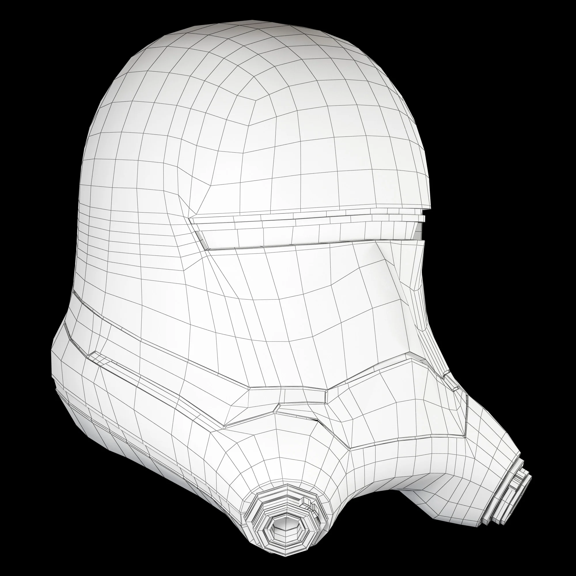 Flametrooper Helmet — 3D model preview 3