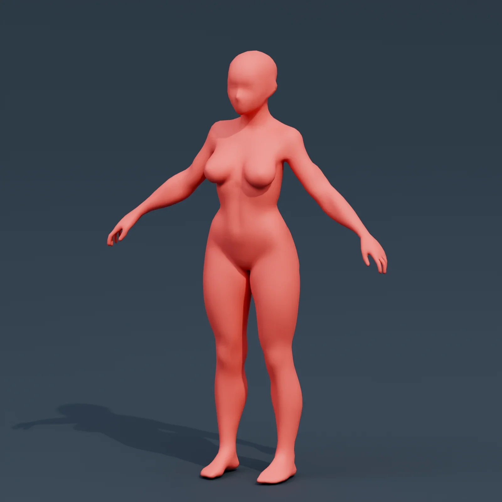 Basemesh Stylized Girl 08