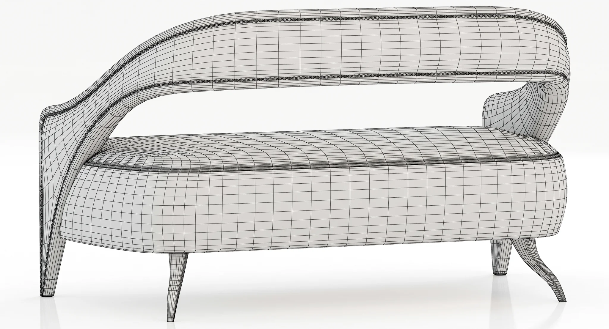 Brabbu Tellus 2 Seat Sofa — 3D model preview 2