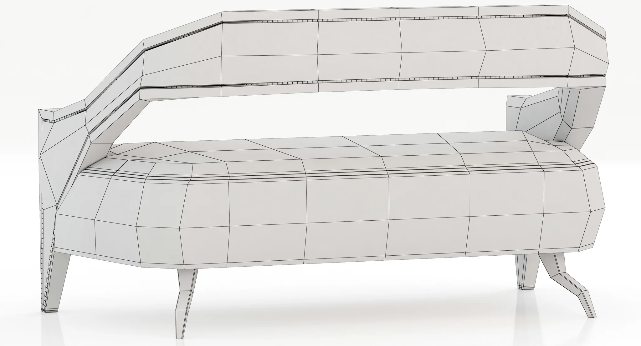Brabbu Tellus 2 Seat Sofa — 3D model preview 3