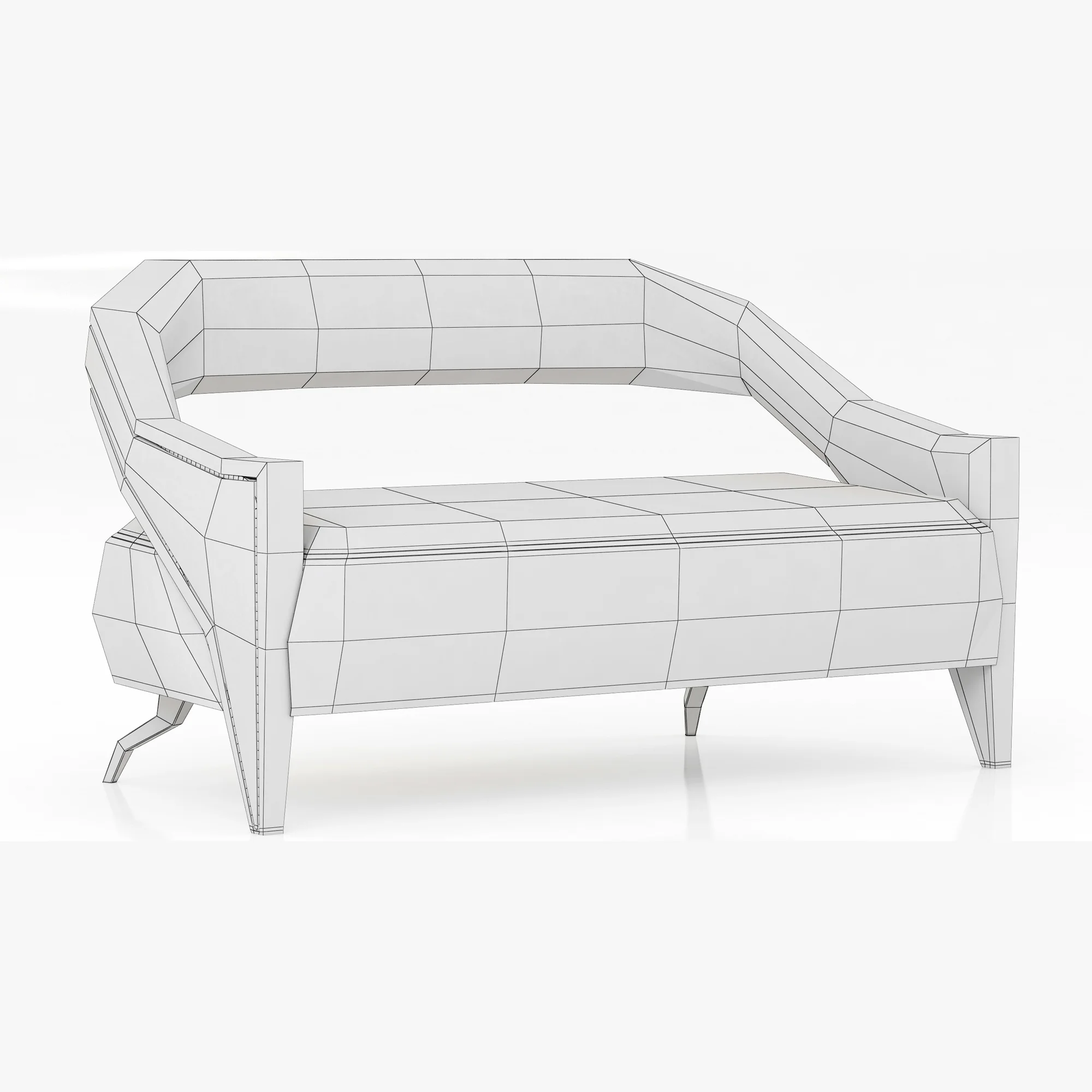 Brabbu Tellus 2 Seat Sofa — 3D model preview 10